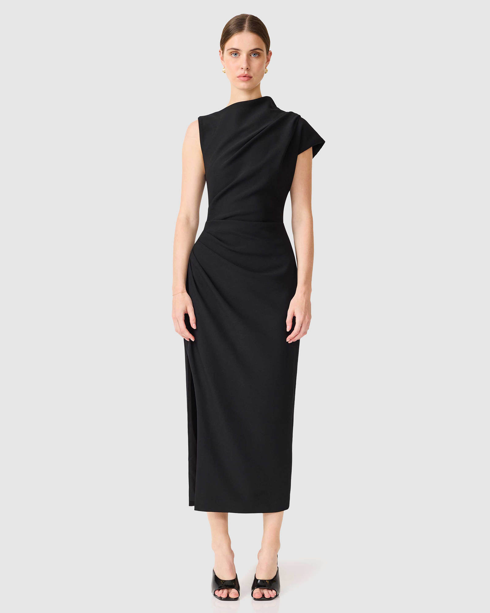 Chantal Asymmetrical Midi Dress