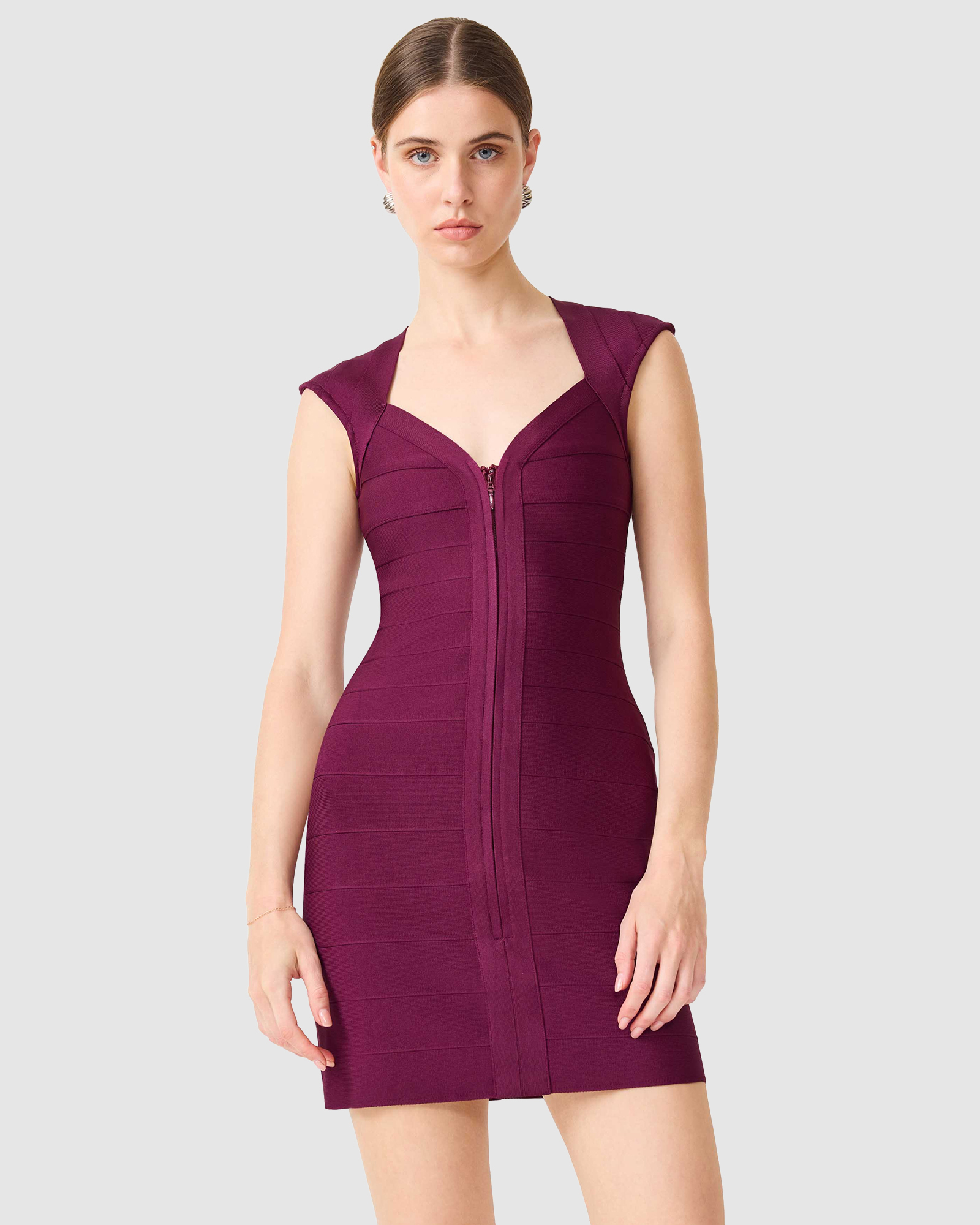 Elena V-Neck Mini Dress