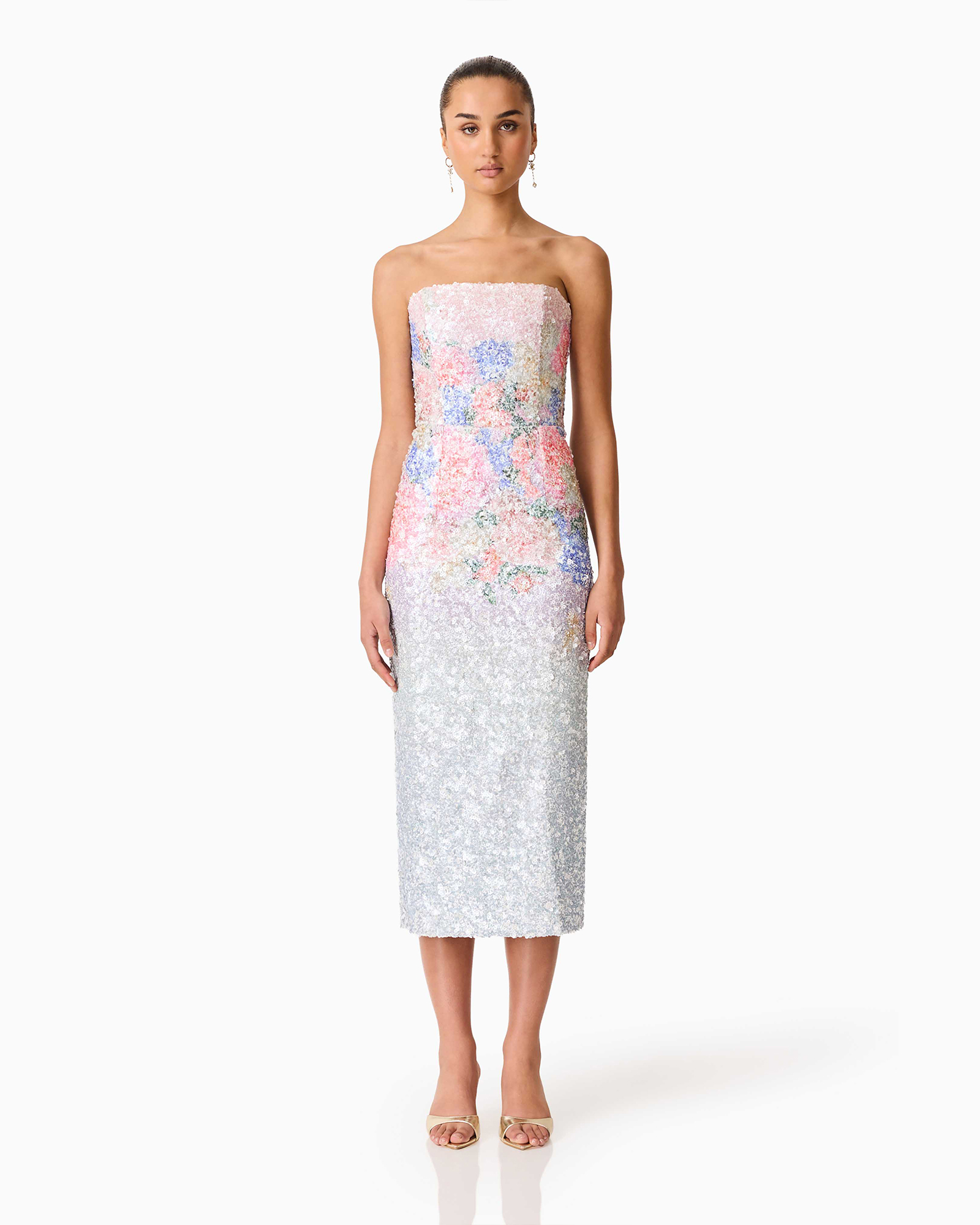 Lurea Strapless Midi Dress