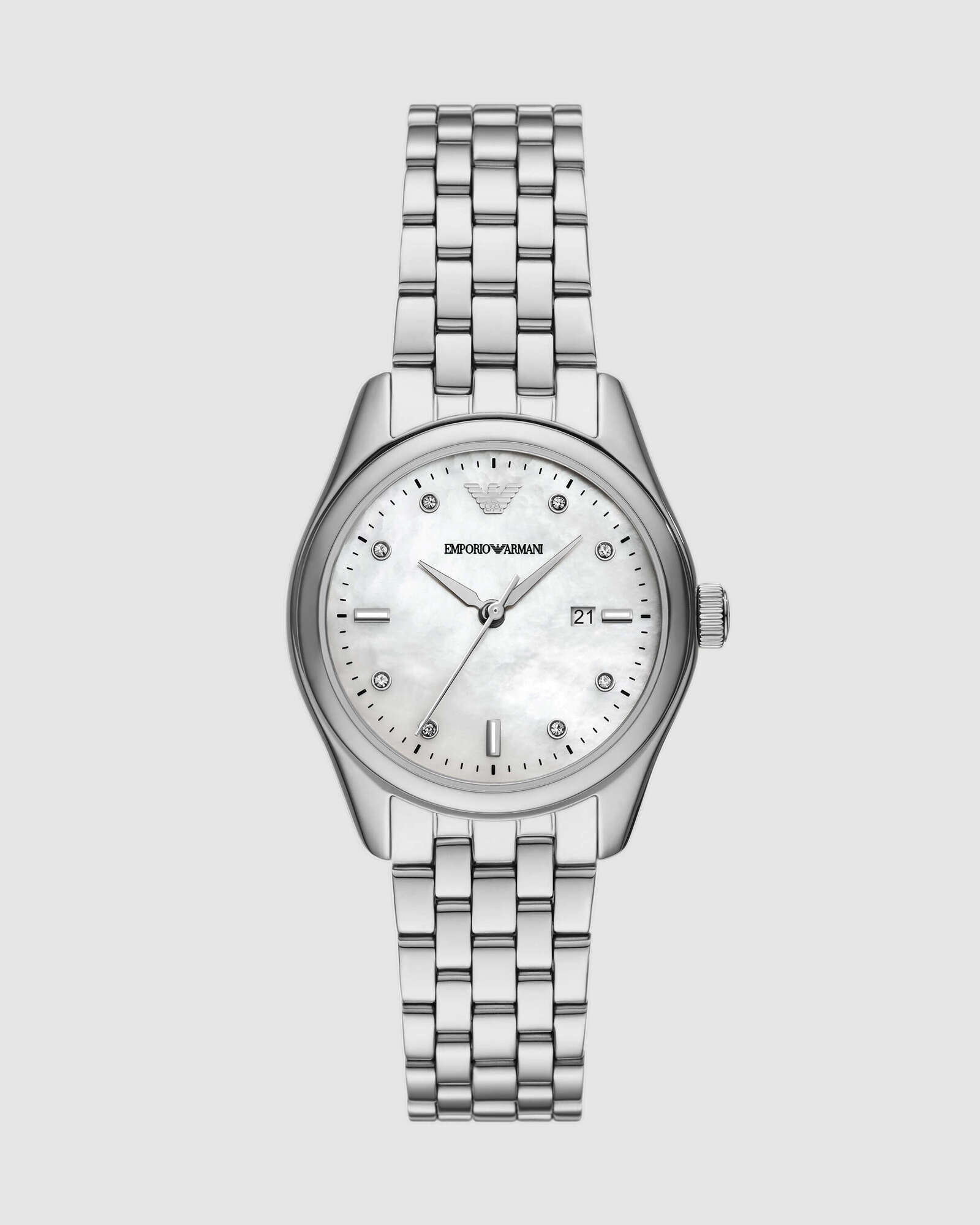 Silver Tone Analogue Watch