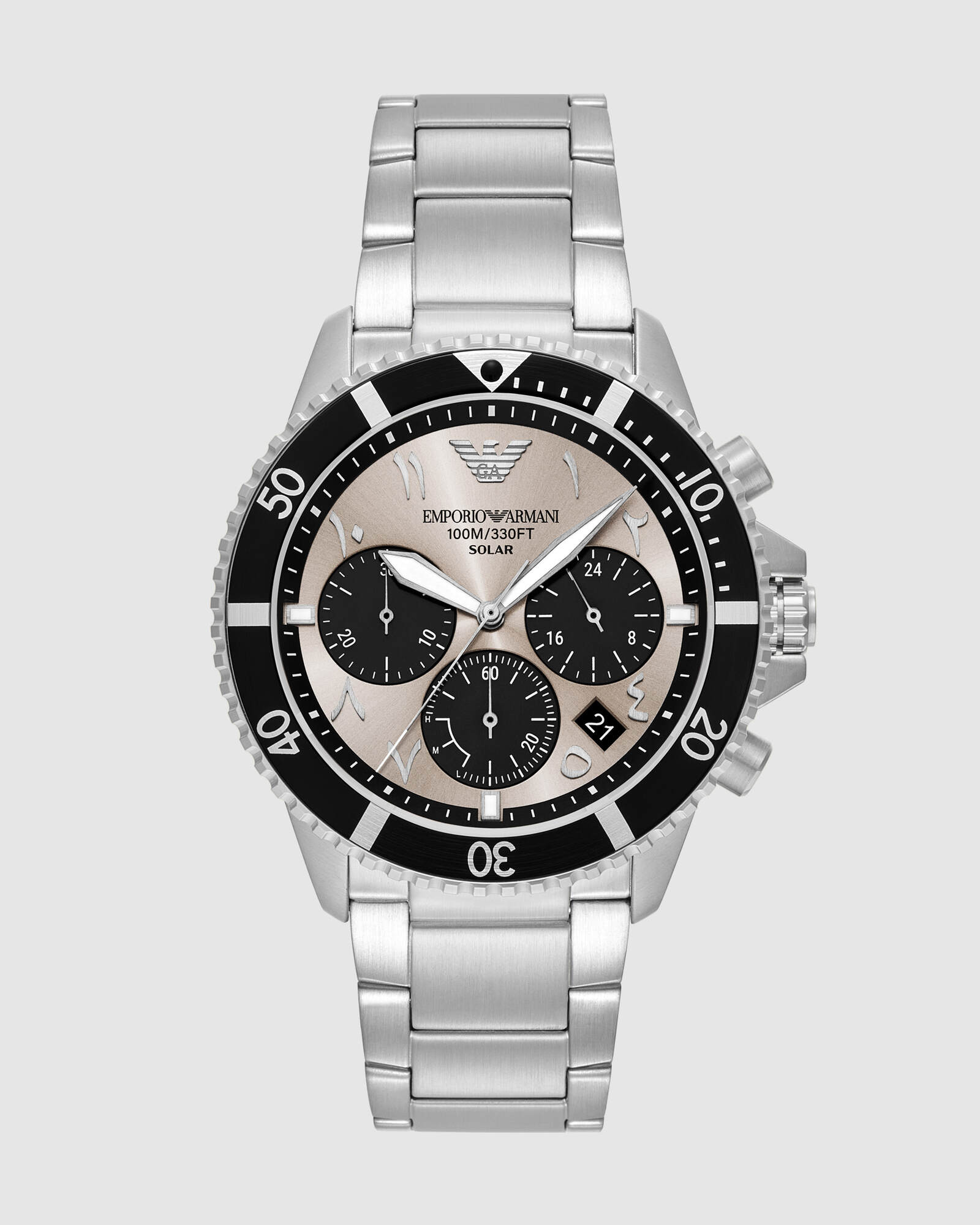 Silver Chronograph Watch
