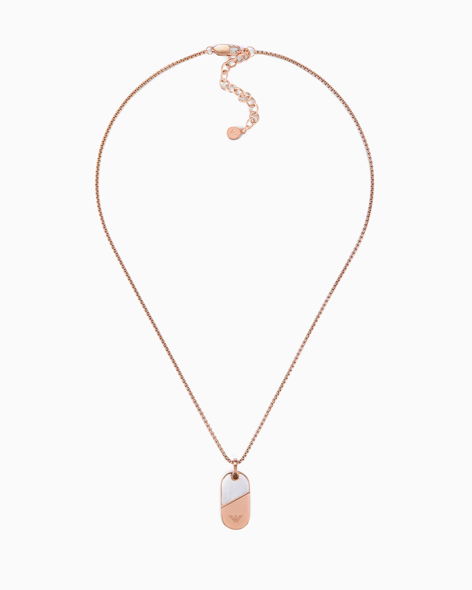 Rose Gold Tone Pendant Necklace