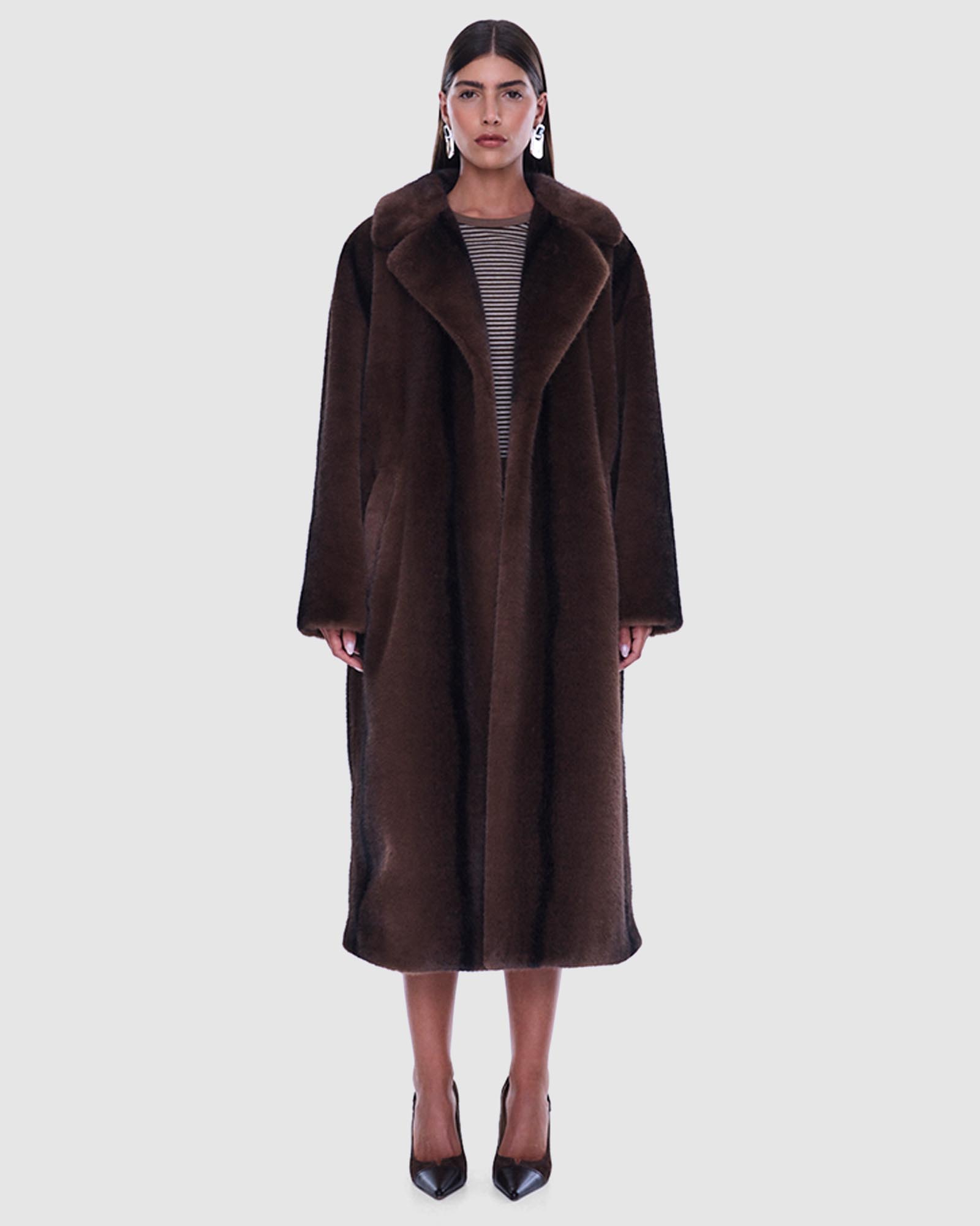 Nova Longline Faux Fur Jacket