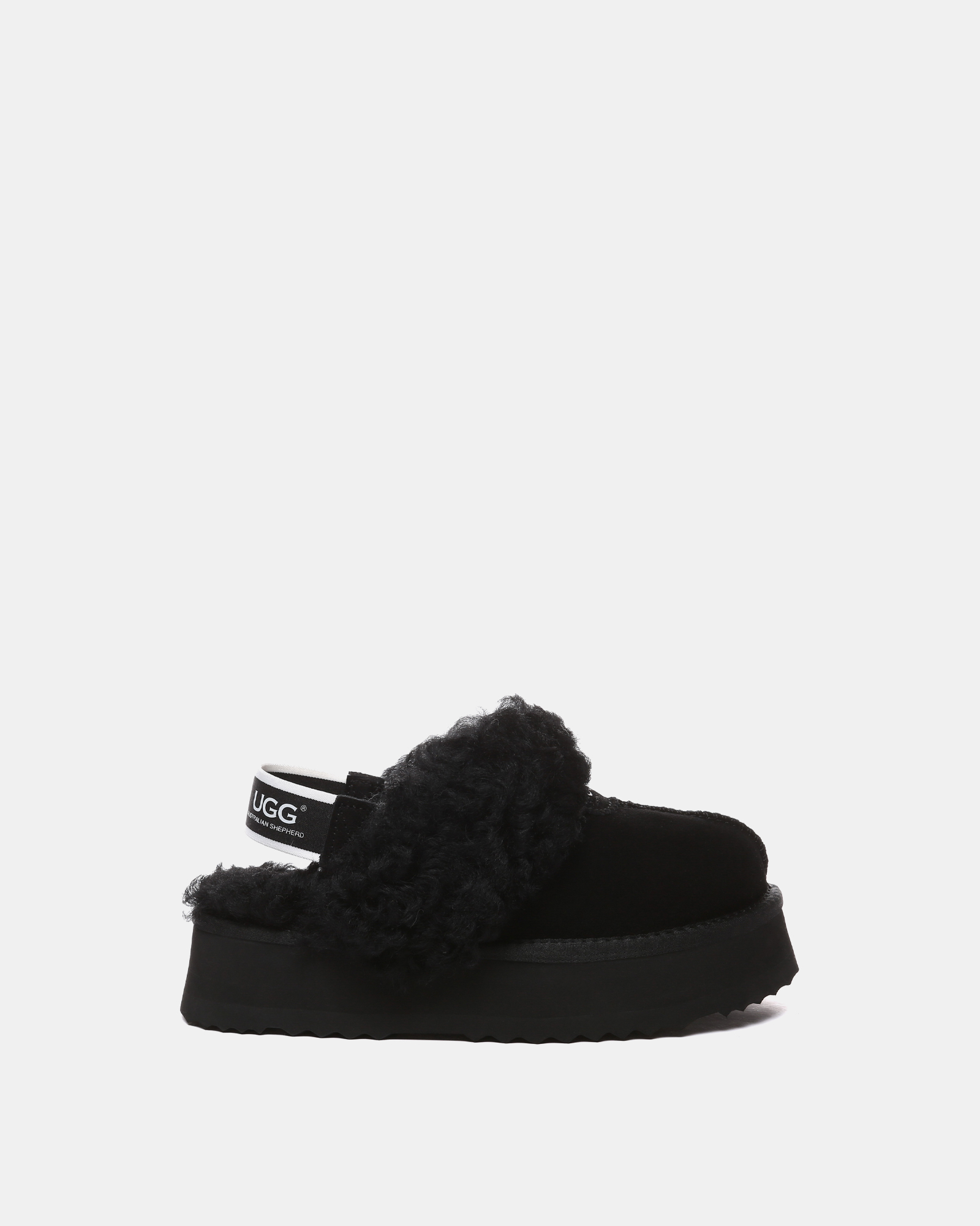 Australian Shepherd Ugg Waffle Curly Platform Cow Suede Upper House Shoes