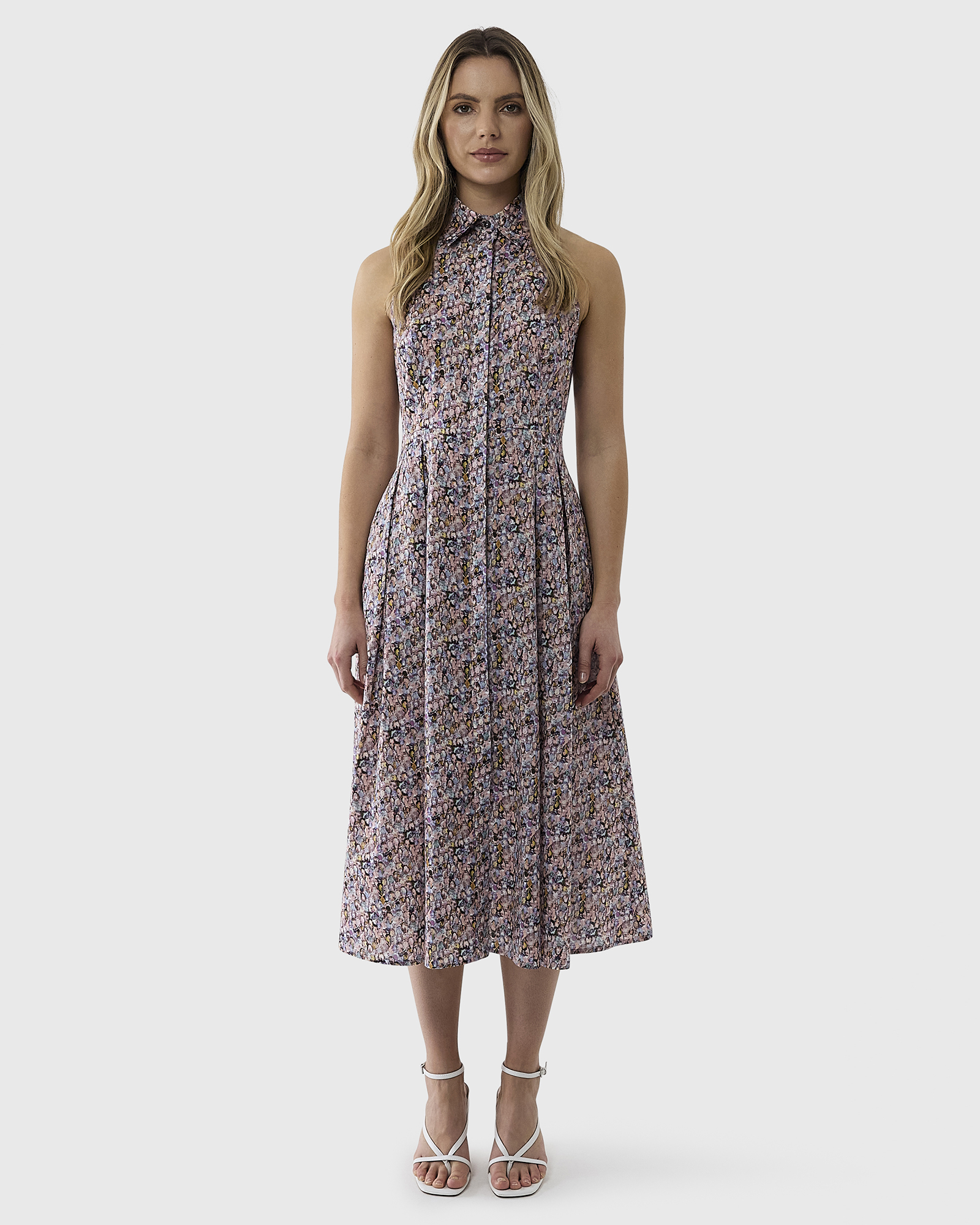 Liberty Halter Shirtdress