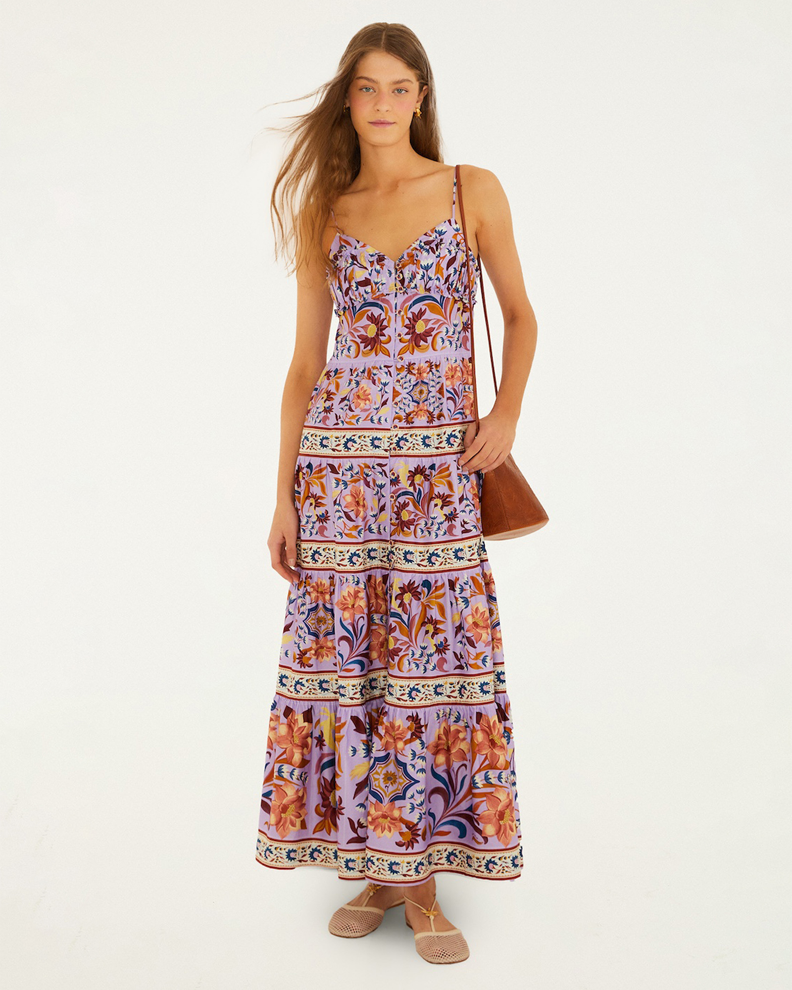 Sleeveless Tiered Maxi Dress