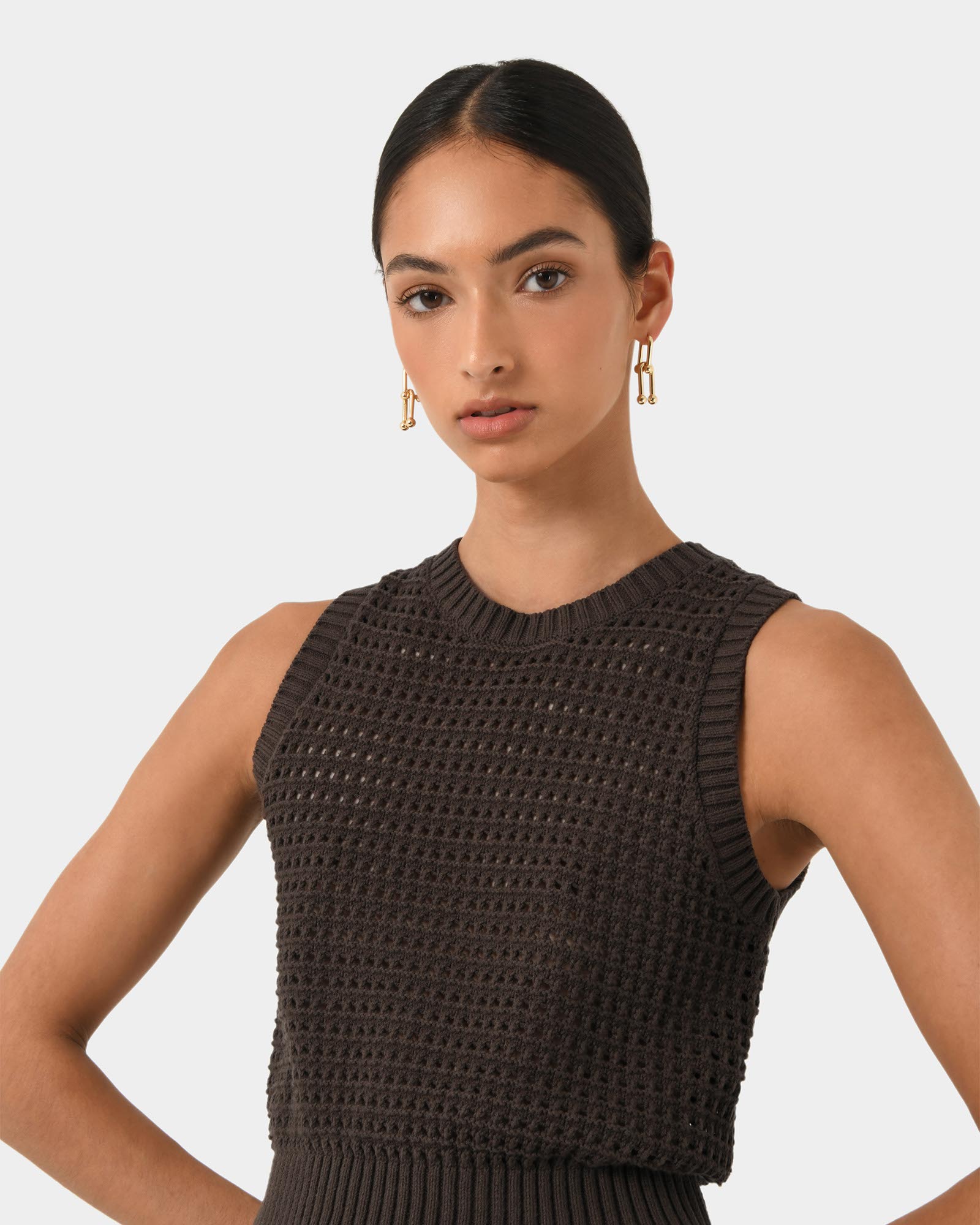 Quinta Open Knit Tank