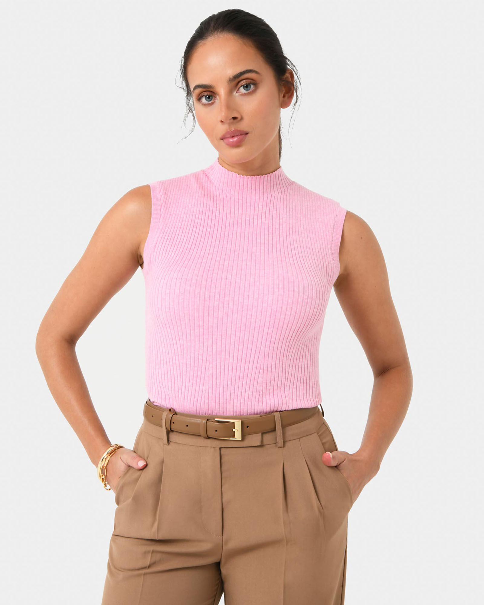 Charm Mock Neck Knit