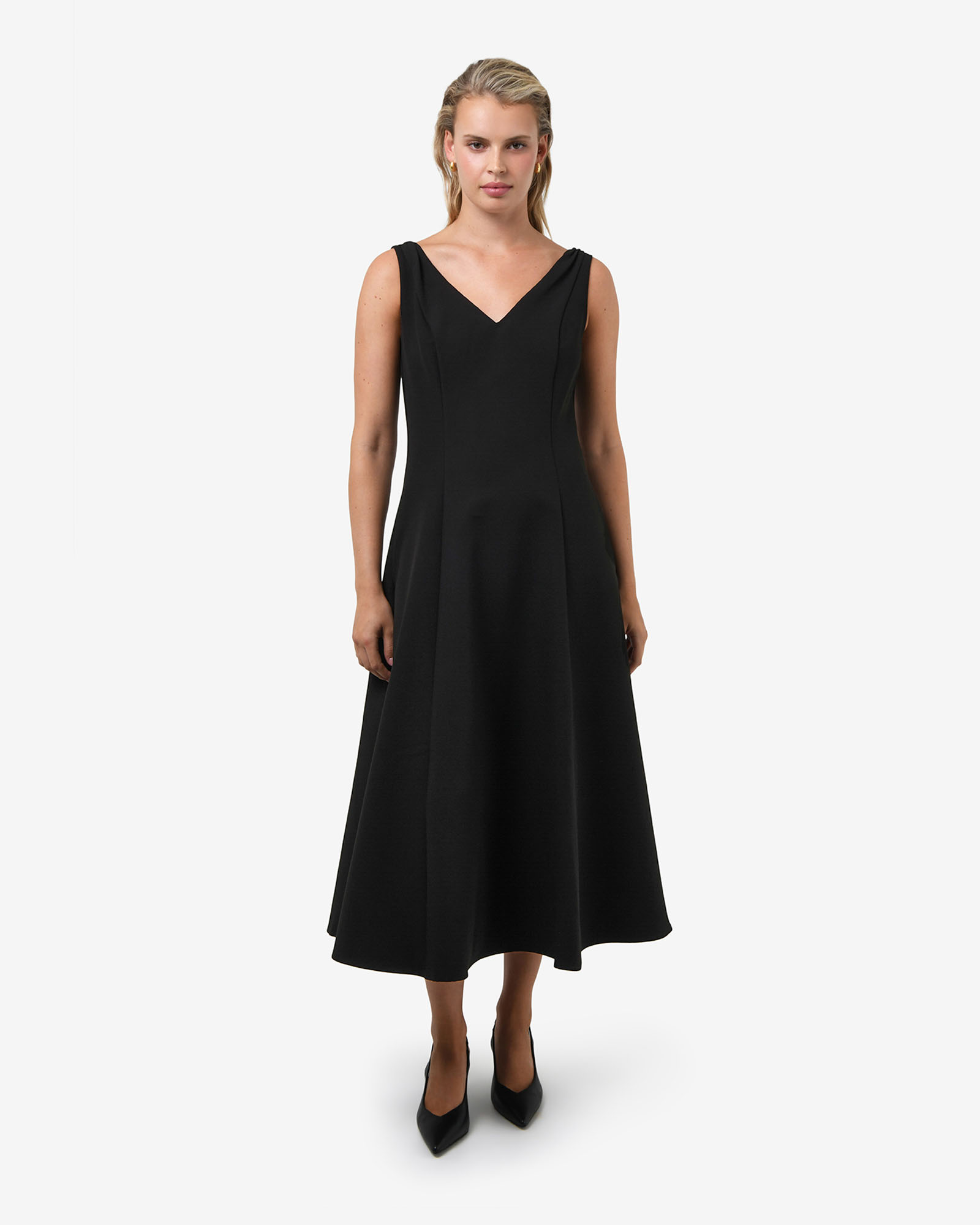 Yana V-Neck Panel Dress