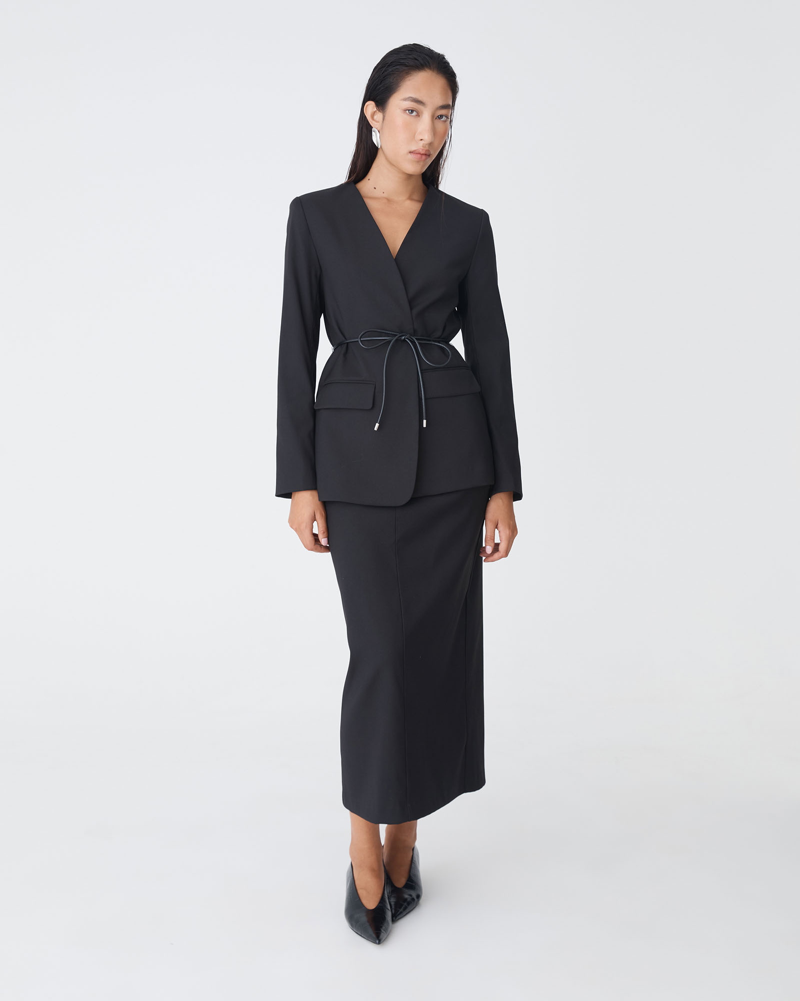Aaria Collarless Blazer