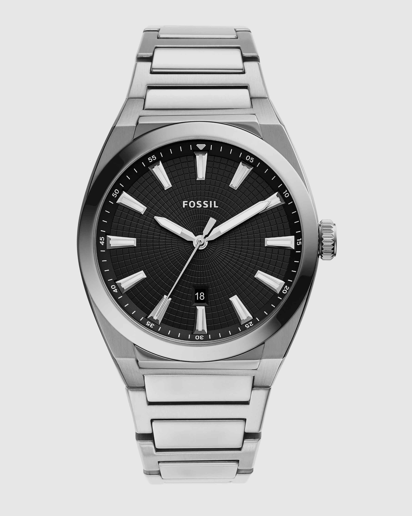 Everett Silver-Tone Analogue Watch FS5821