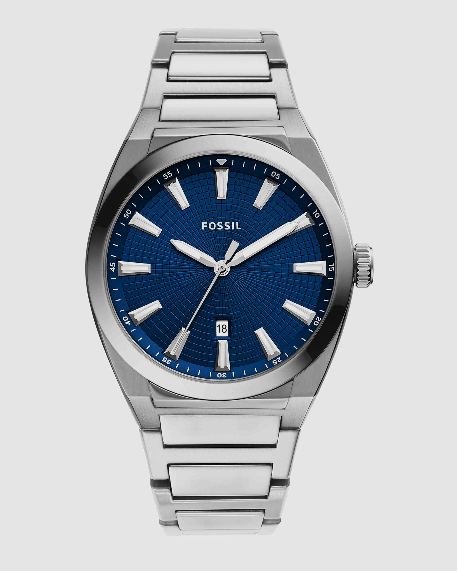 Everett Silver-Tone Analogue Watch FS5822