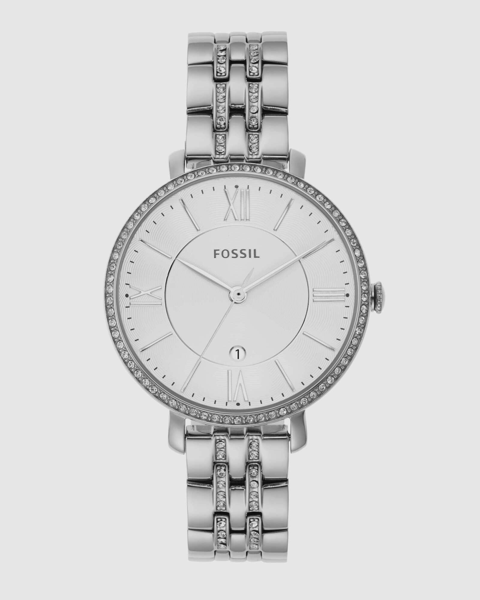 Jacqueline Silver-Tone Analogue Watch