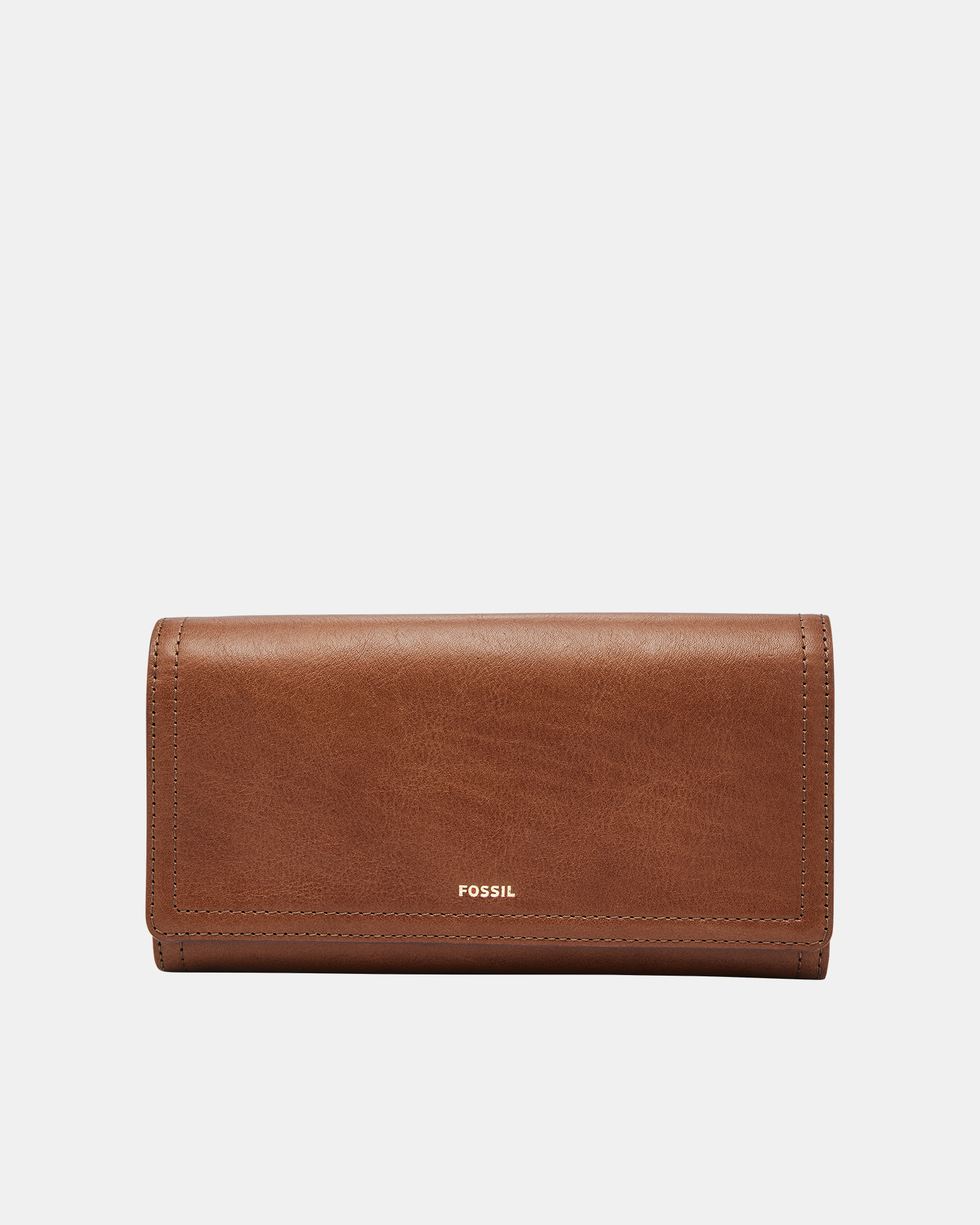 Logan Brown RFID Flap Clutch