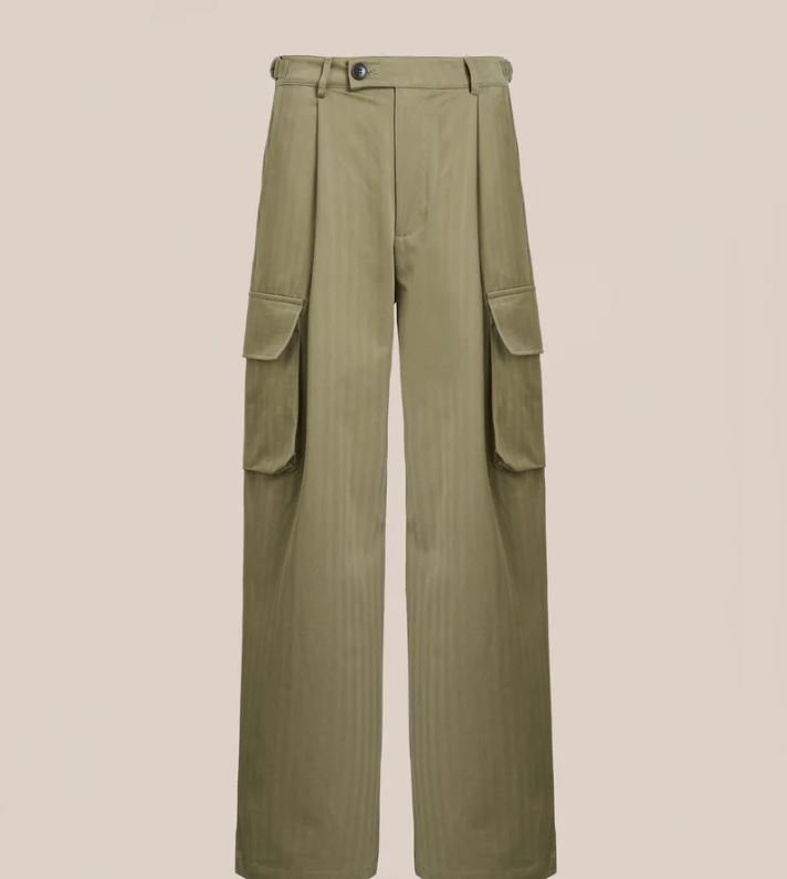 Pleated Cargo Pants
