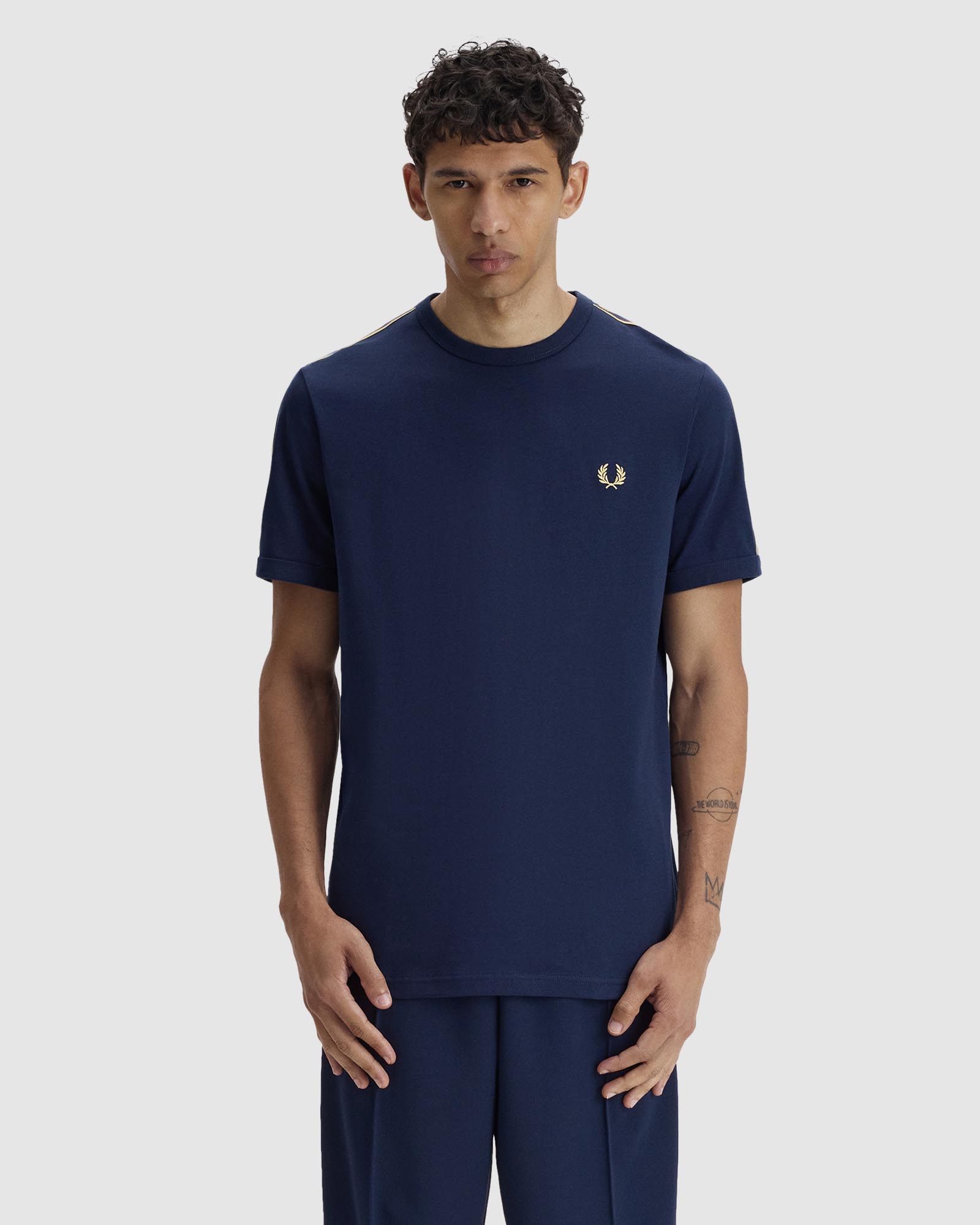 Contrast Tape Ringer T-Shirt