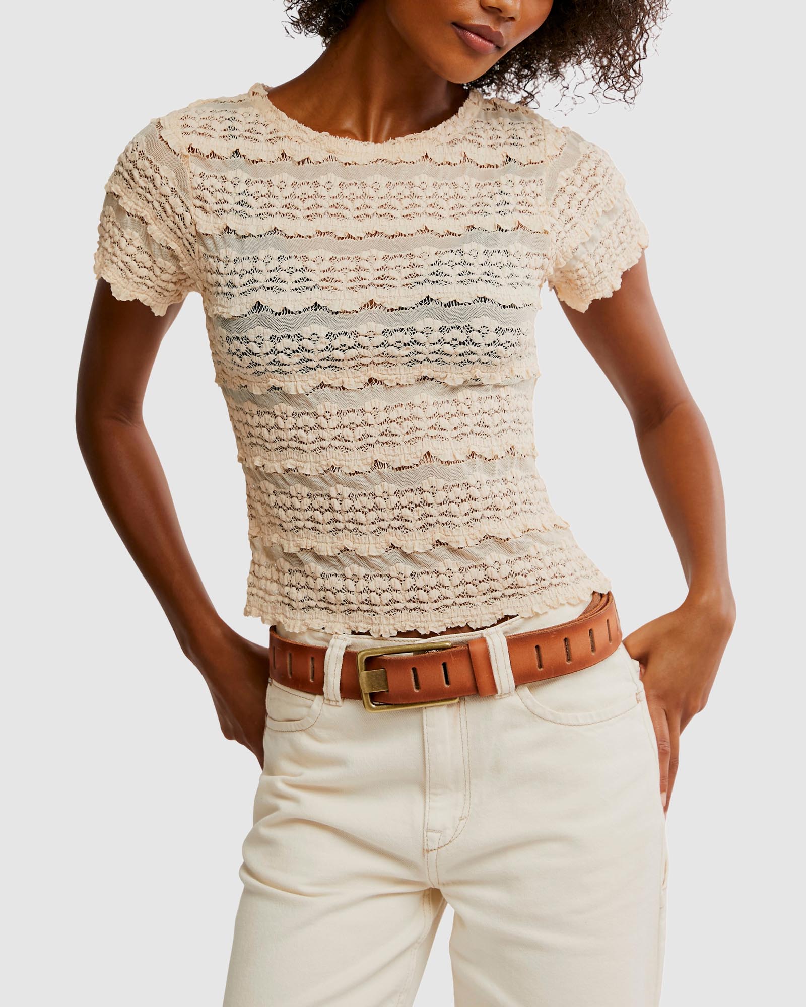 Angelina Lace Tee