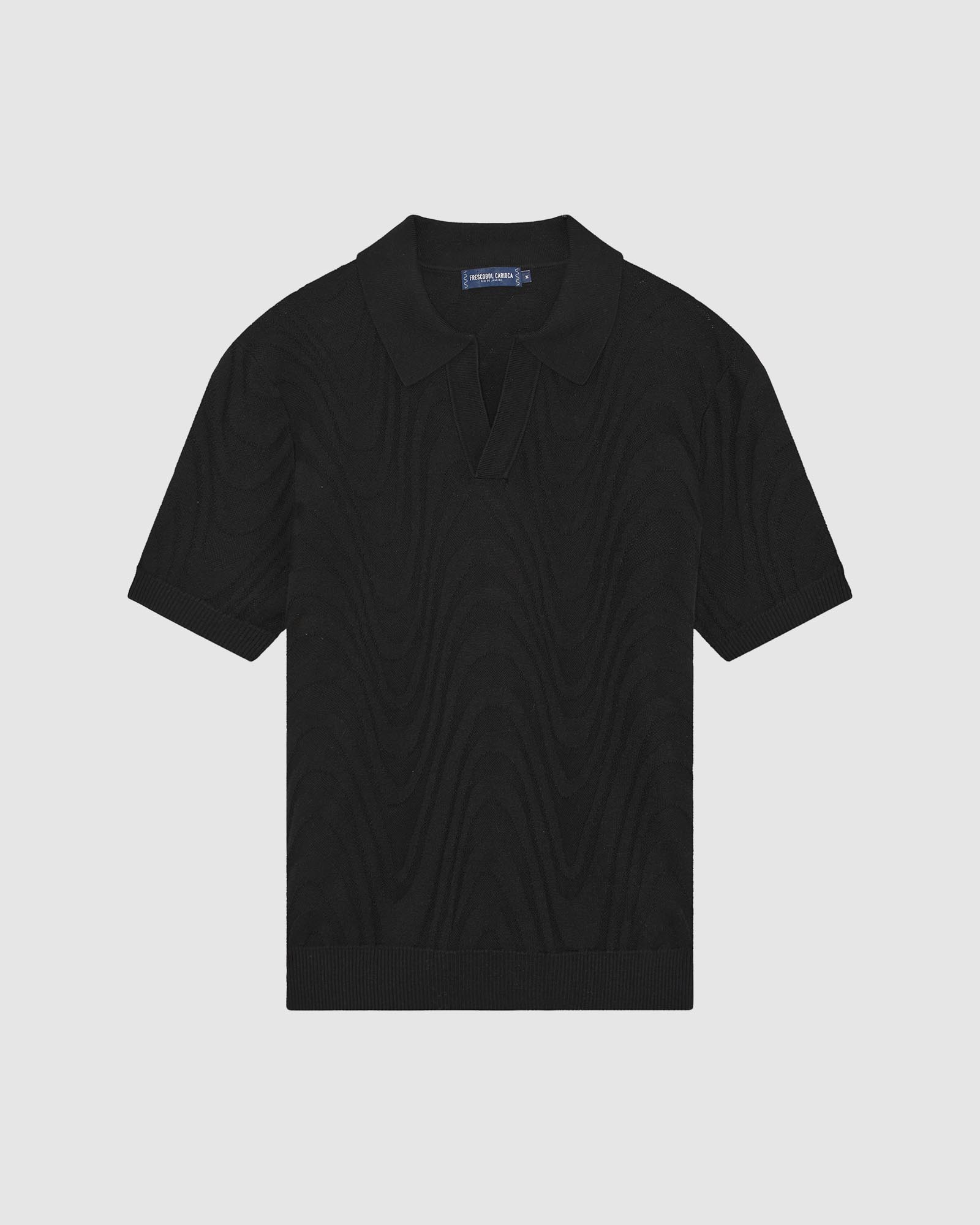 Rino Cotton Blend SS Jacquard Knit Polo
