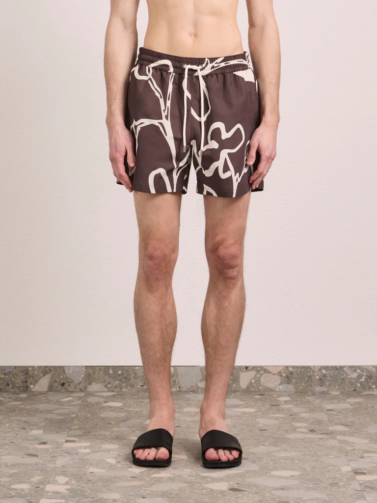 Rio Flor Print Swim Shorts