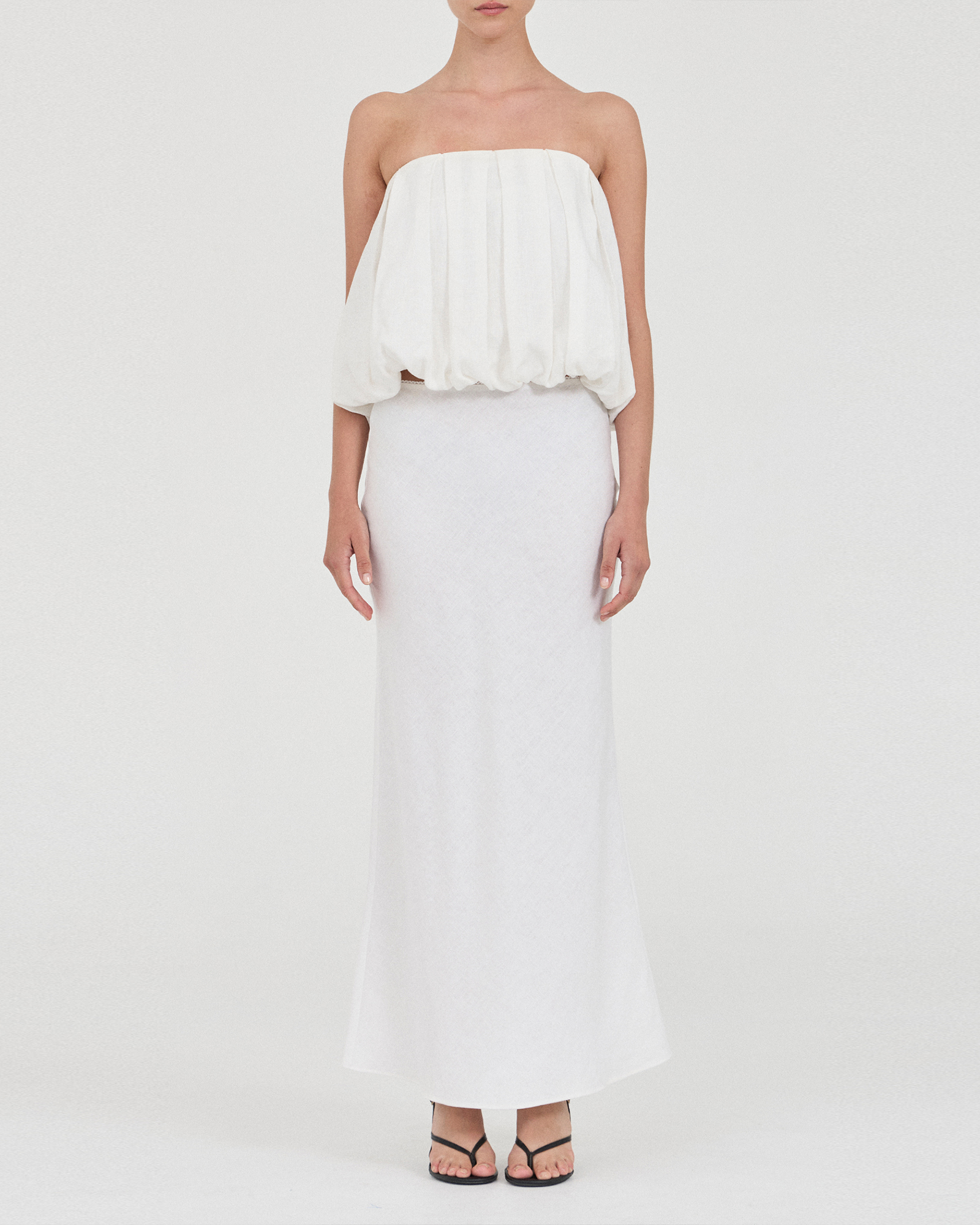 The Linen Bubble Top