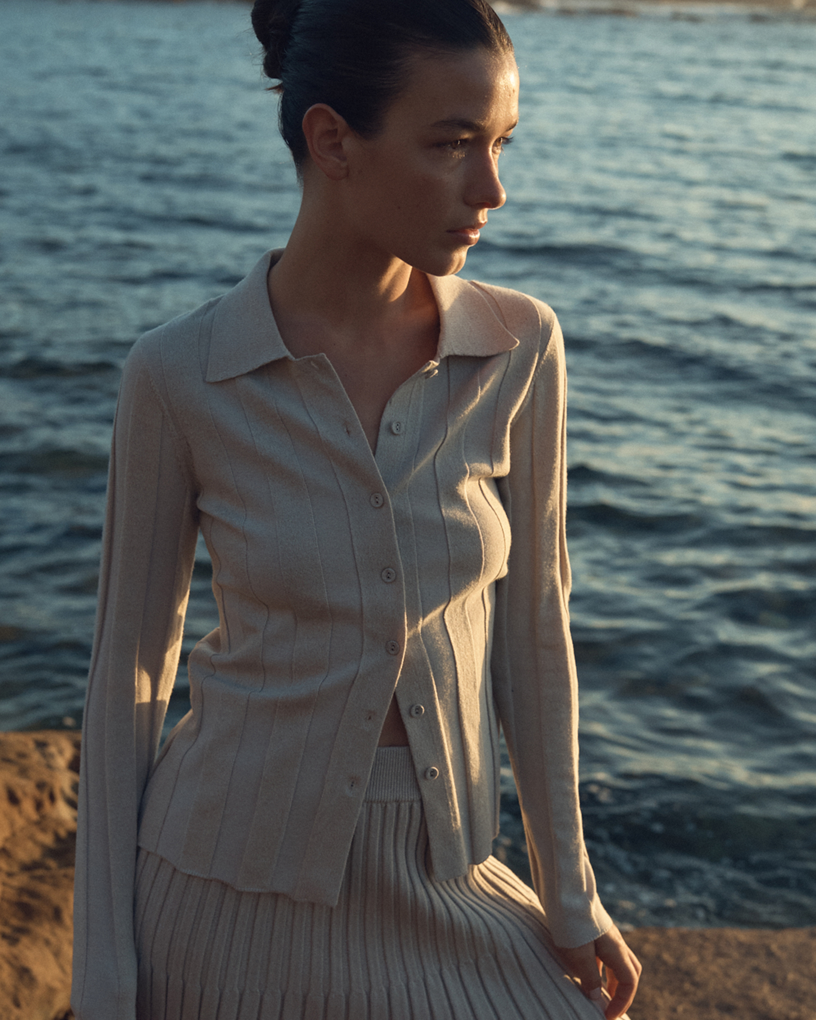 Cleo Collared Knit Top