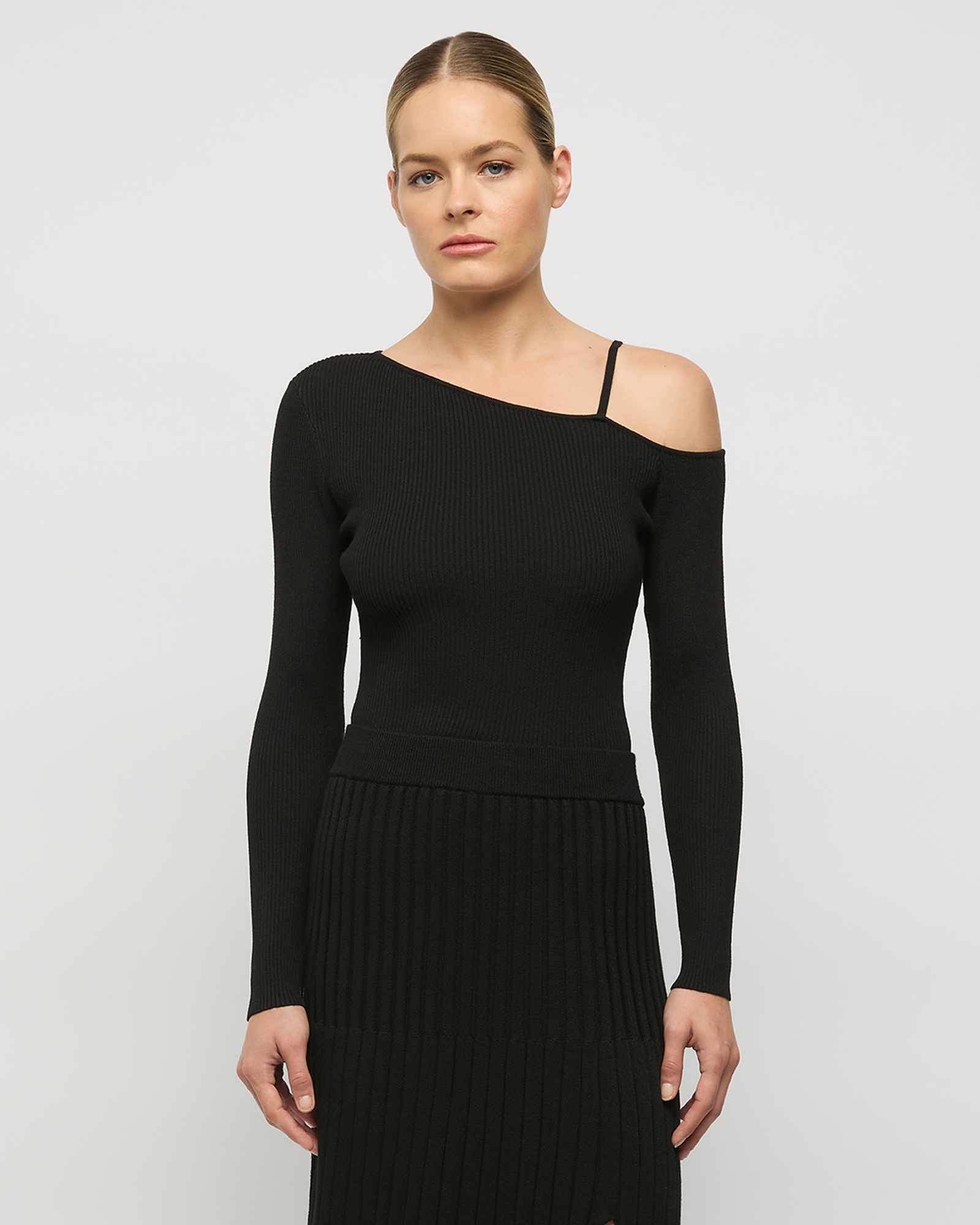 Vlada Asymmetric Knit Top