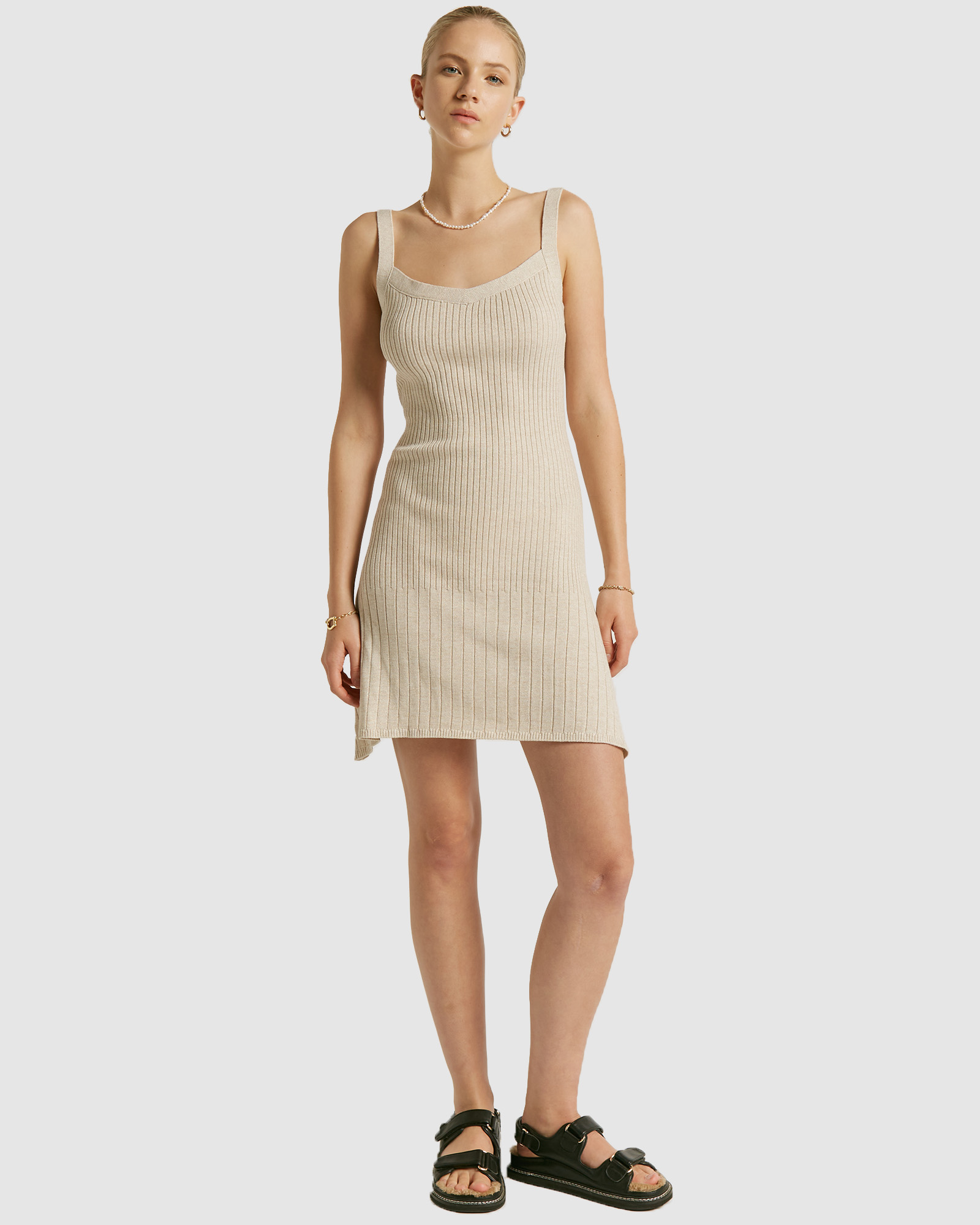 Santa Monica Lurex Mini Dress