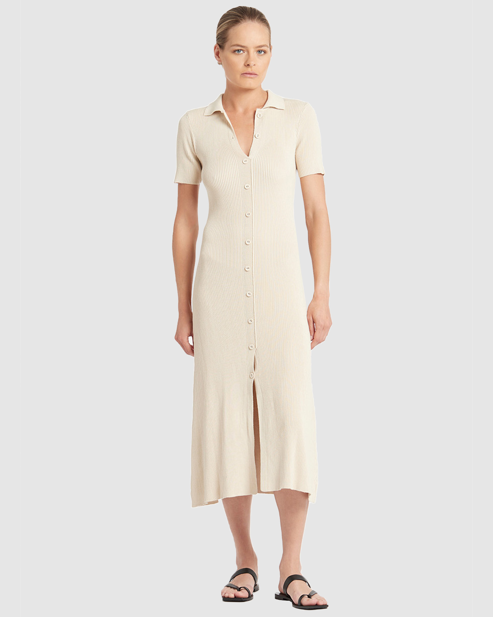 Madden Buttoned Knit Dress