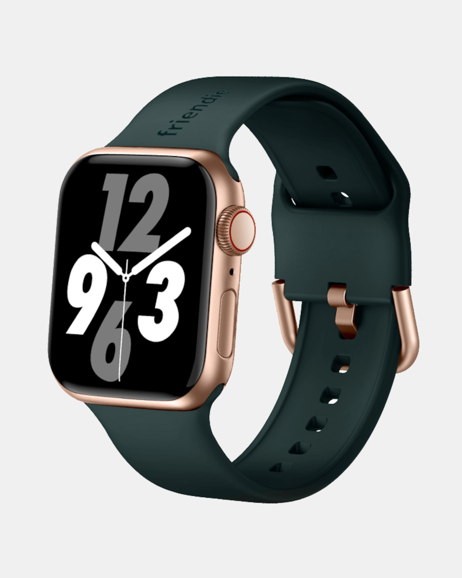Silicone Band with Modern Gold Buckle – The Byron – Apple Compatible