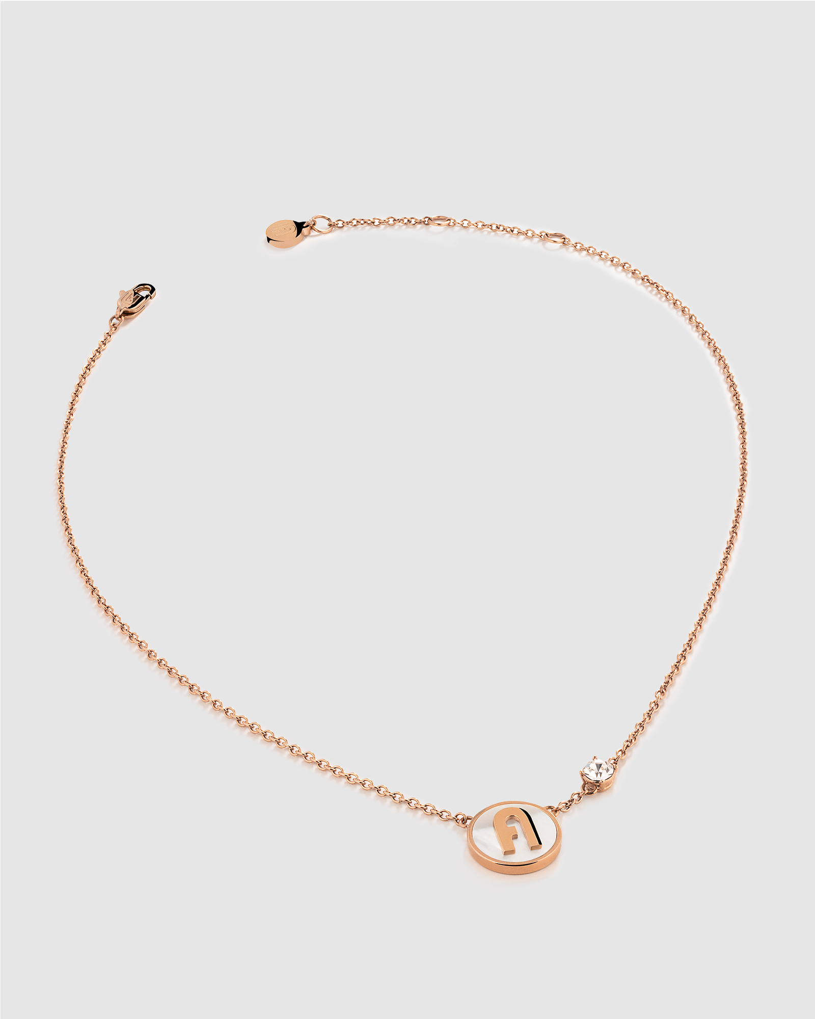 Furla Stones Rose Gold Tone Necklace
