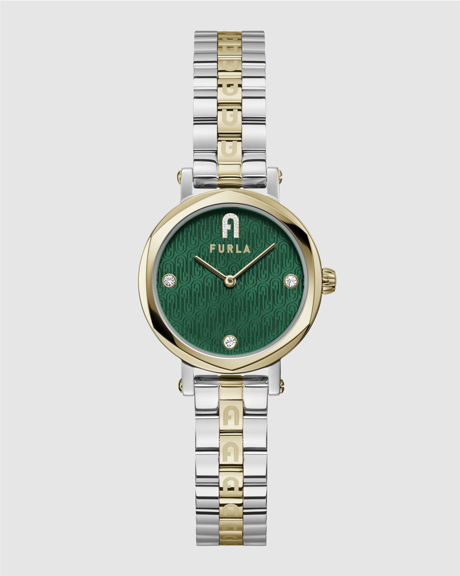 Heritage Petite 30mm Green Dial Two Tone Bracelet