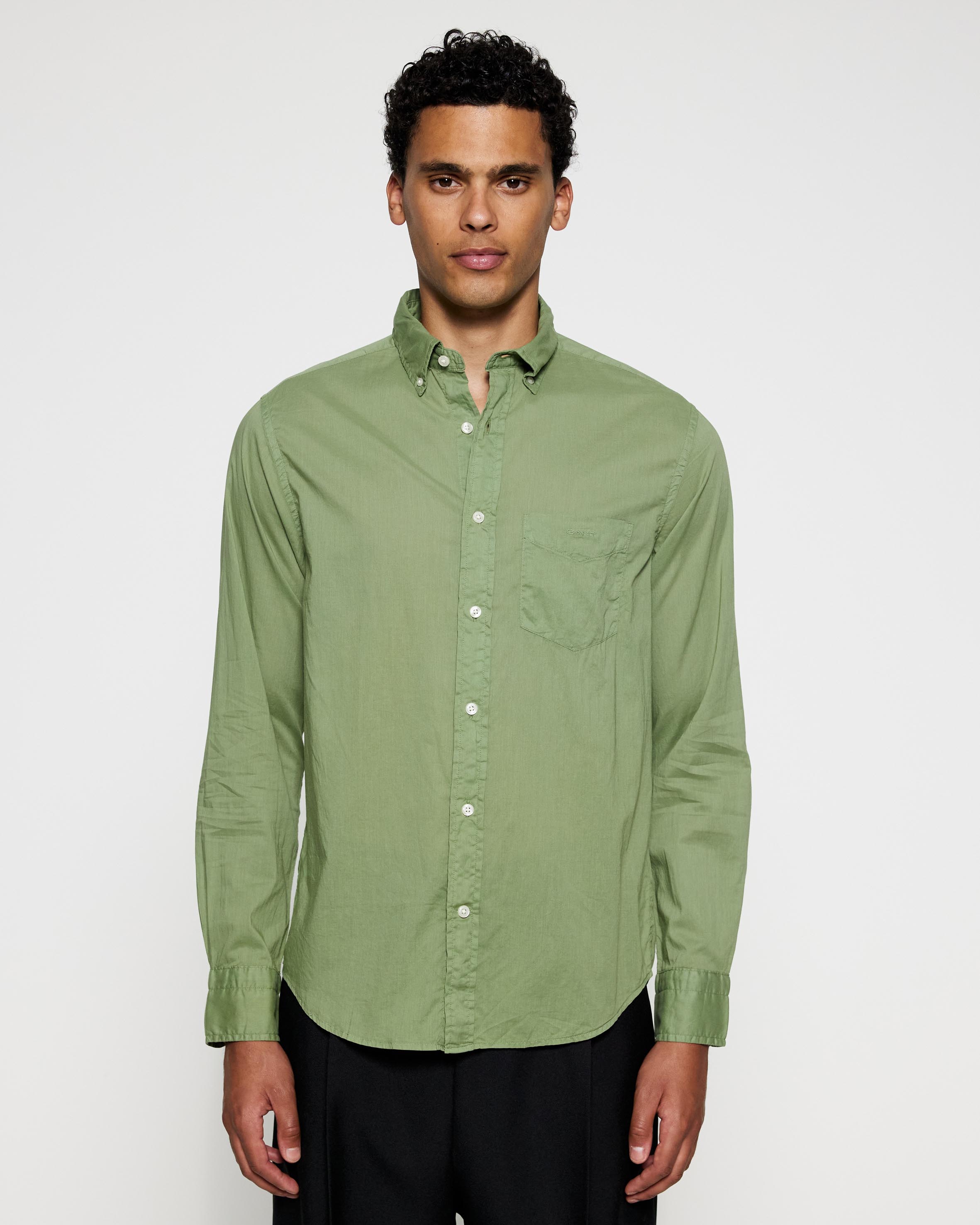 Regular Fit Sunfaded Voile Shirt