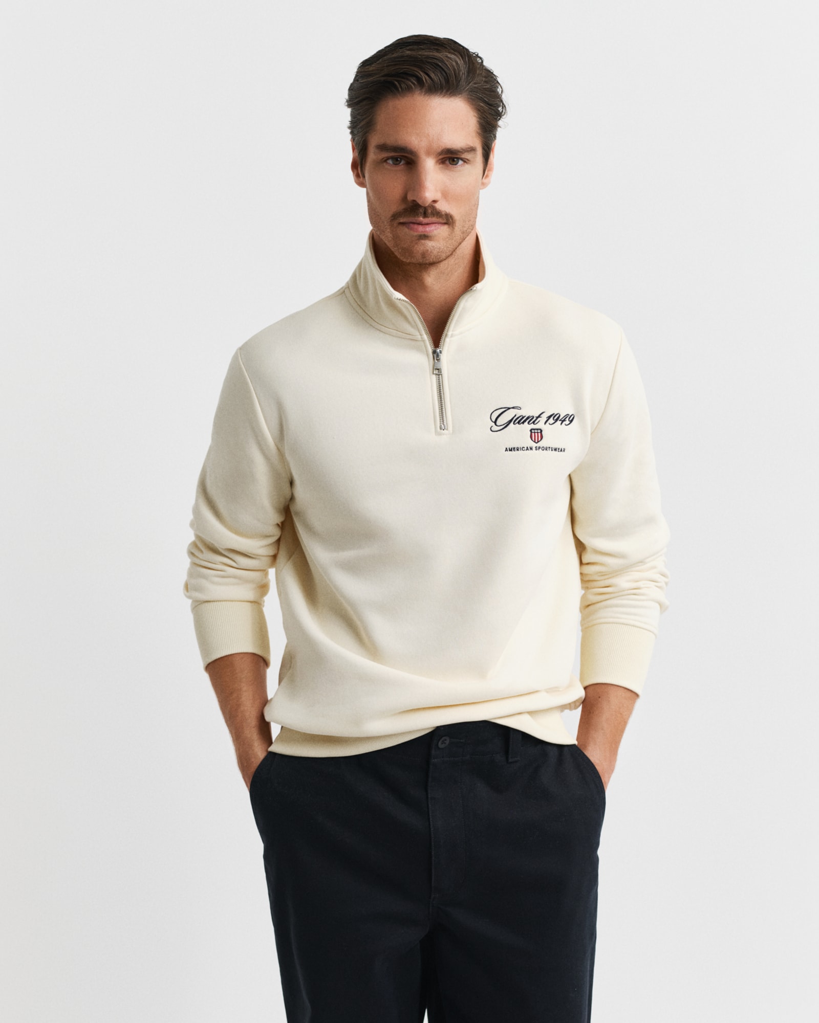 1949 Graphic Half-Zip Sweatshirt