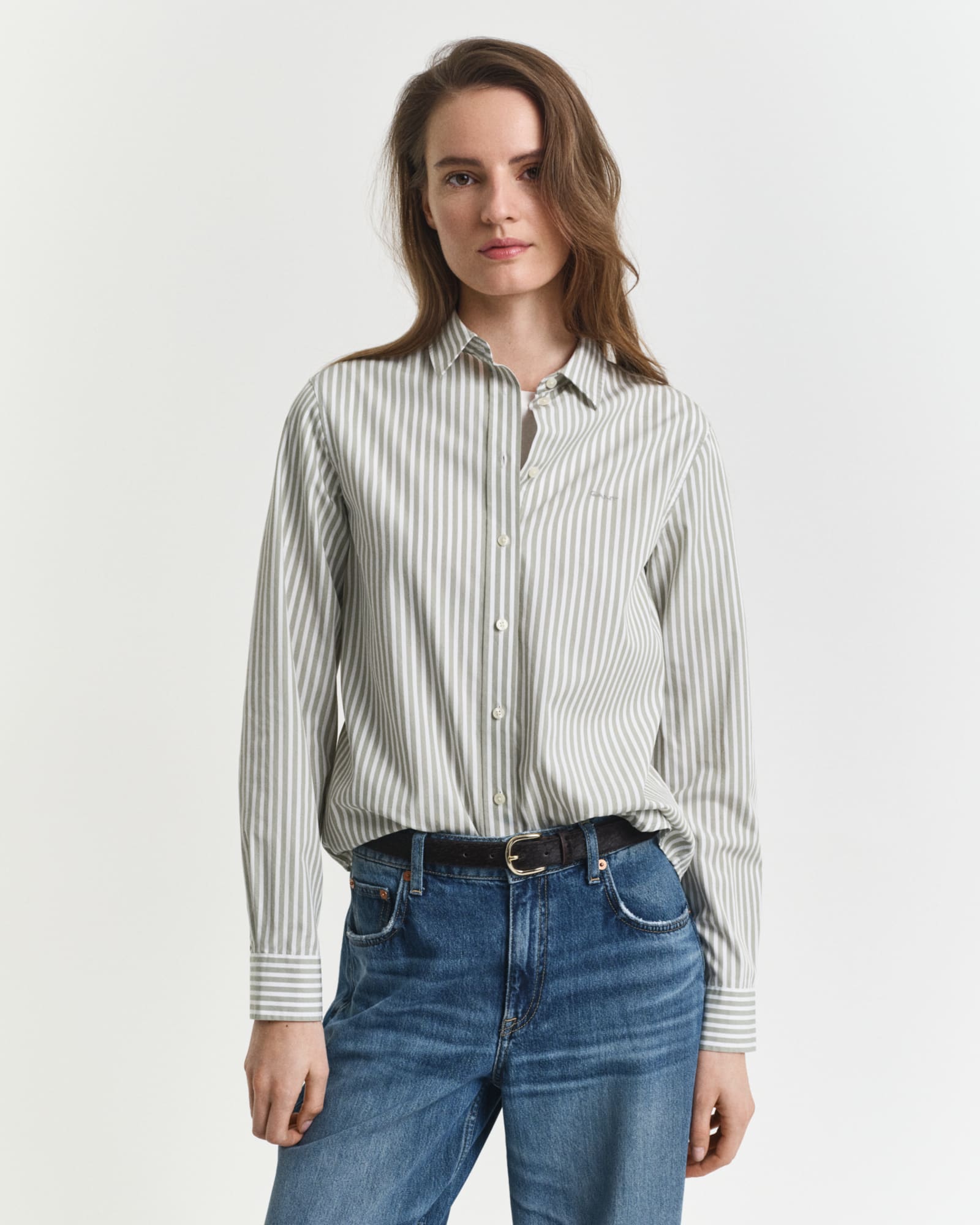 Regular Fit Striped Poplin Shirt