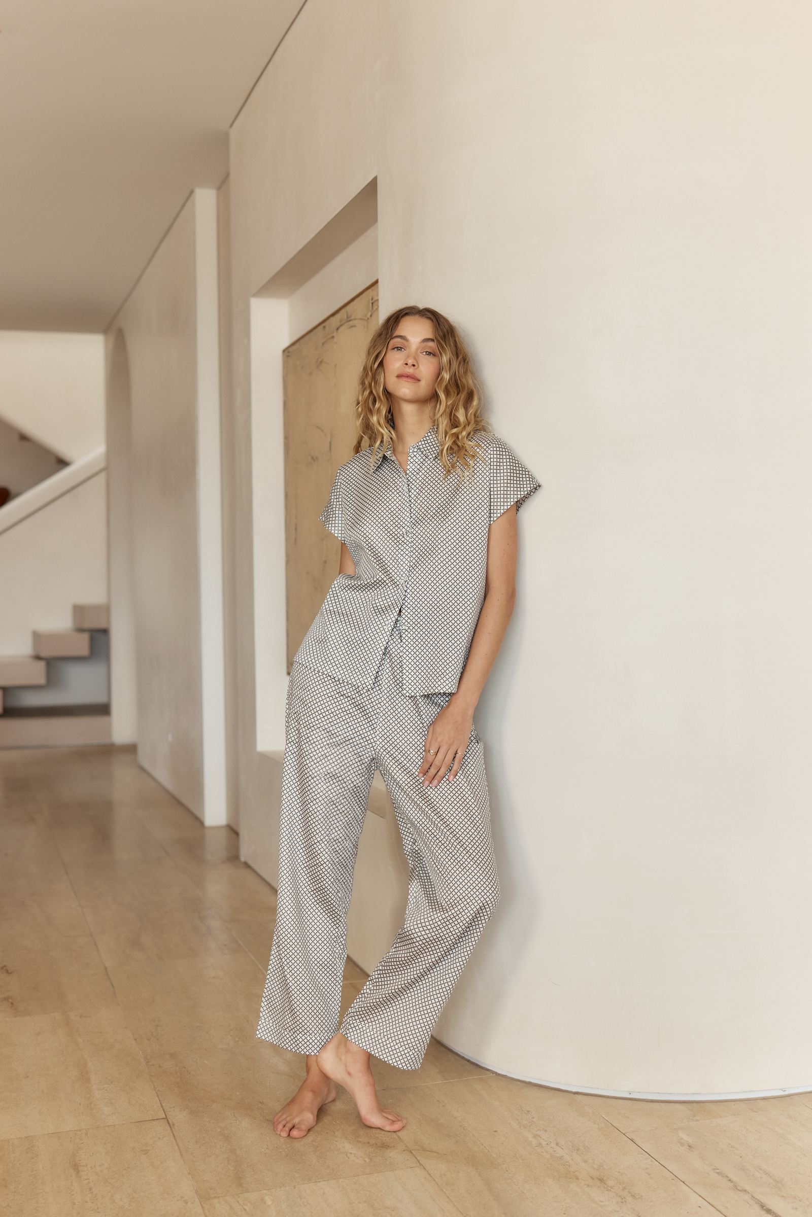 Marlie Diamond Print Cotton PJ