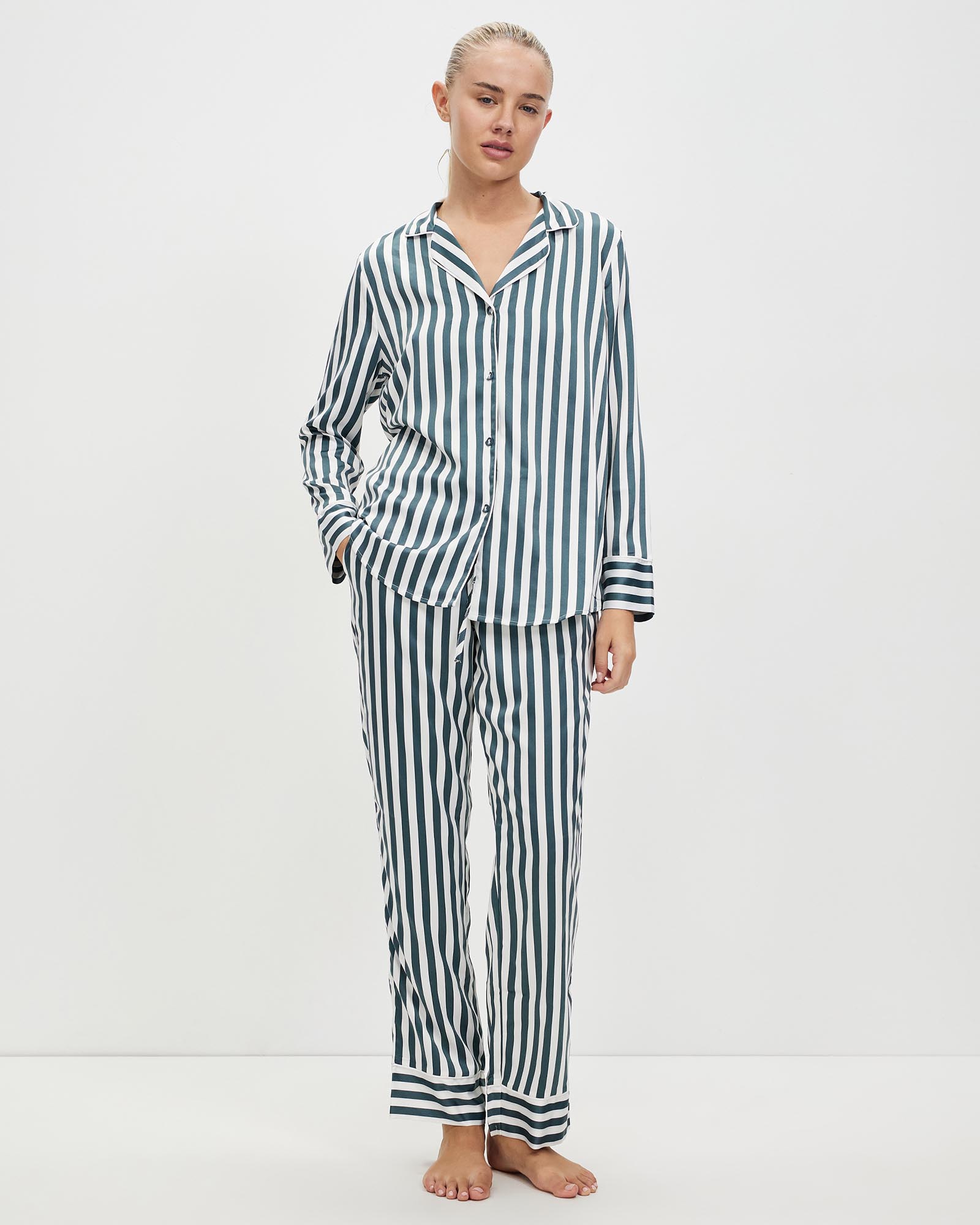 Imelda Stripe Satin Set