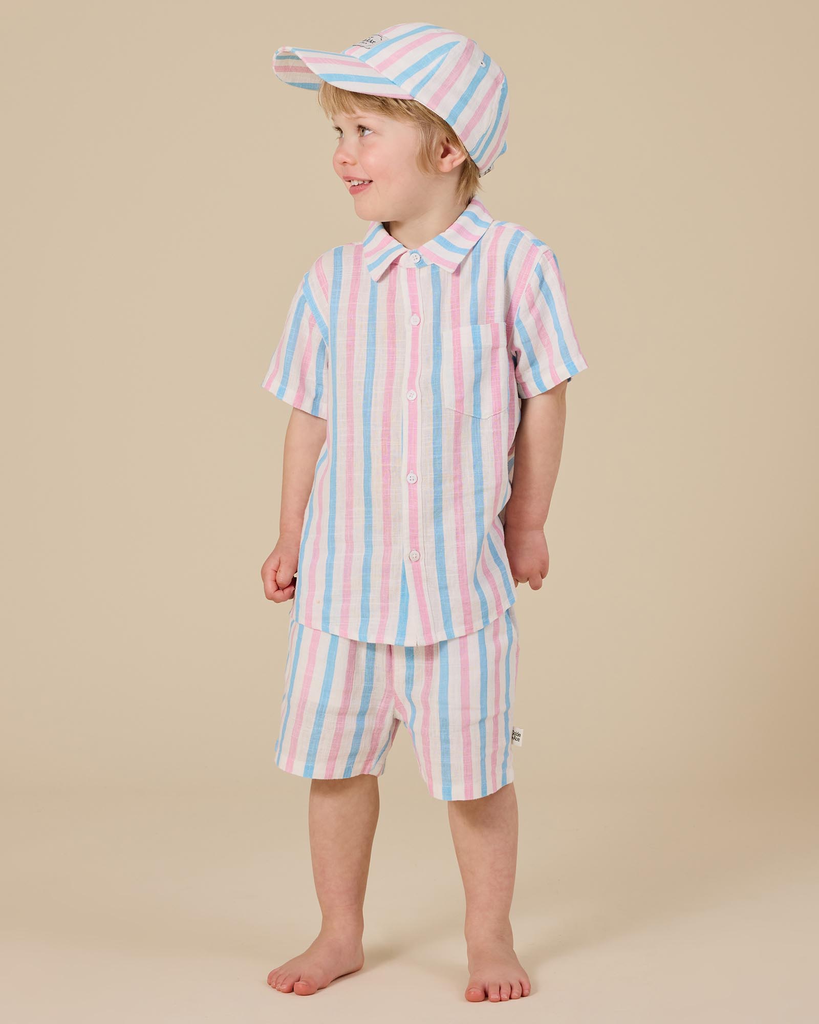 Playtime Stripe Holiday Shirt- ICONIC EXCLUSIVE- Babies-Kids