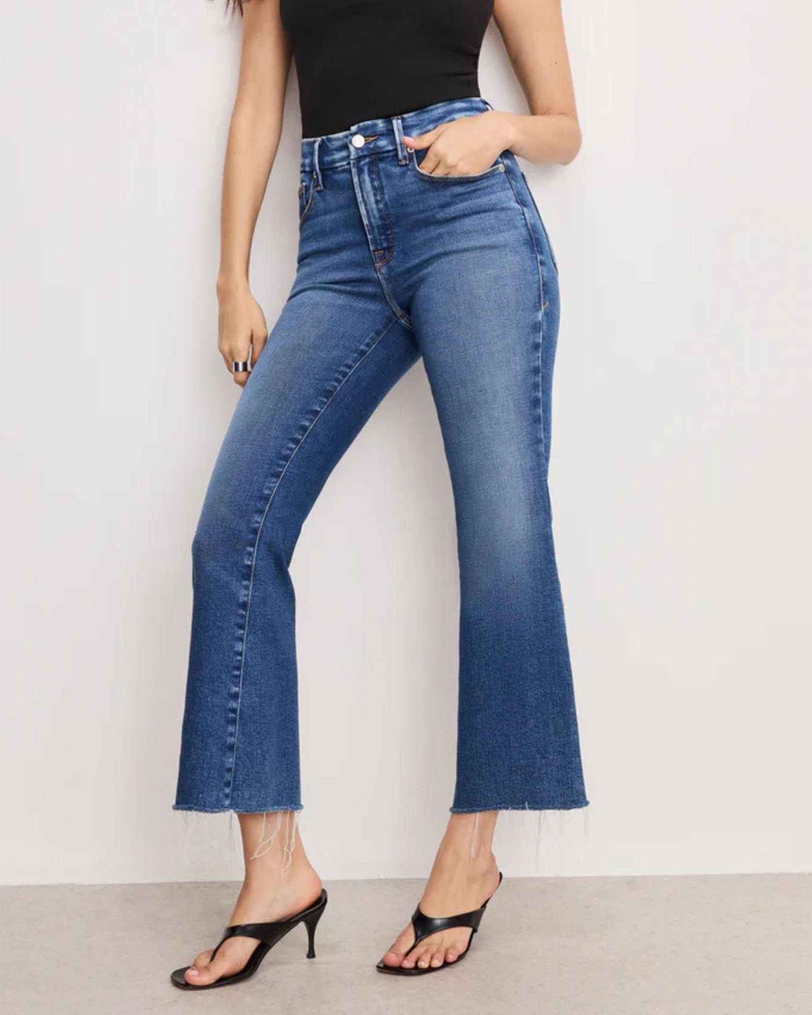 Soft Tech Good Legs Cropped Mini Boot Jeans