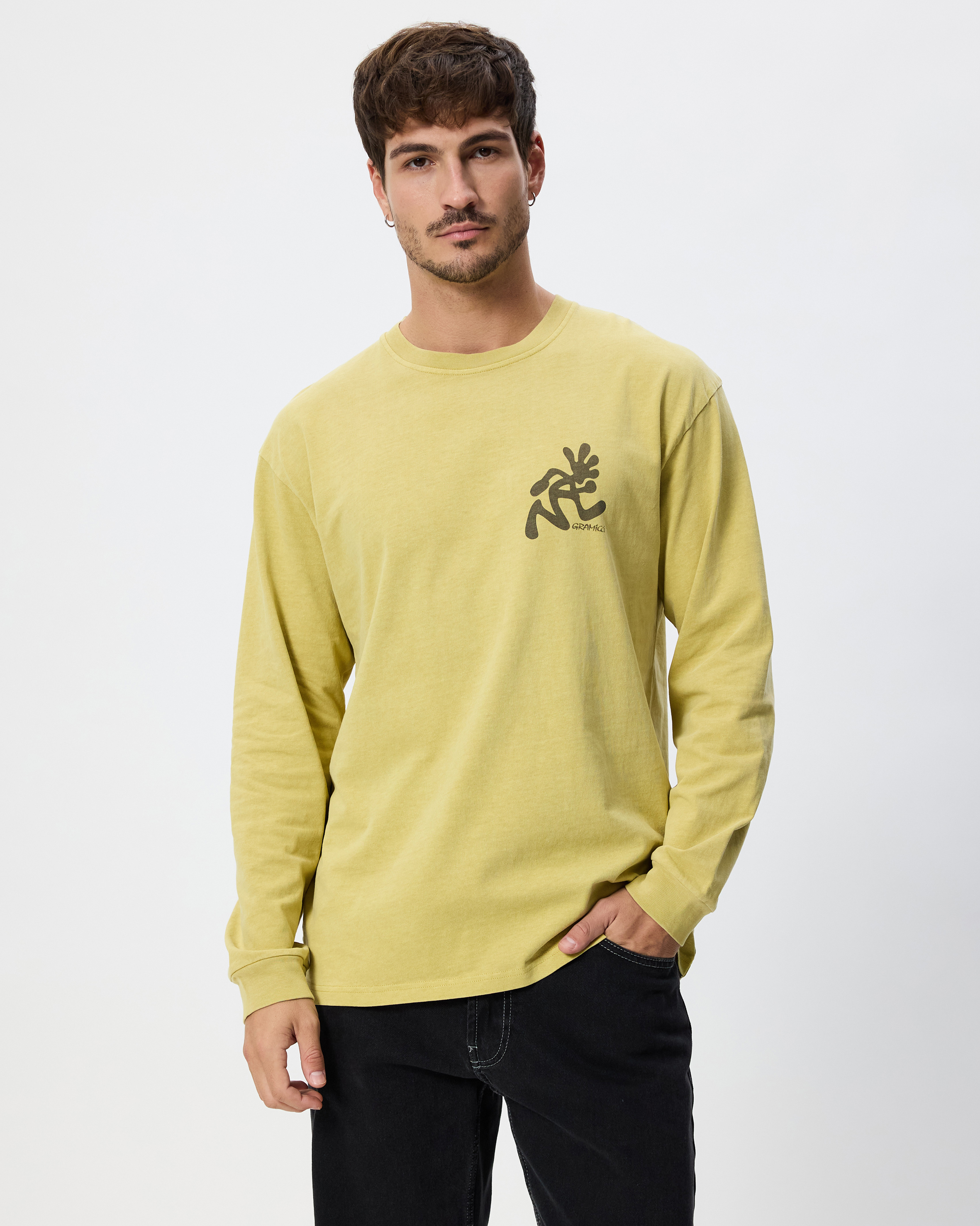 Running Man Pigment Dyed LS Tee