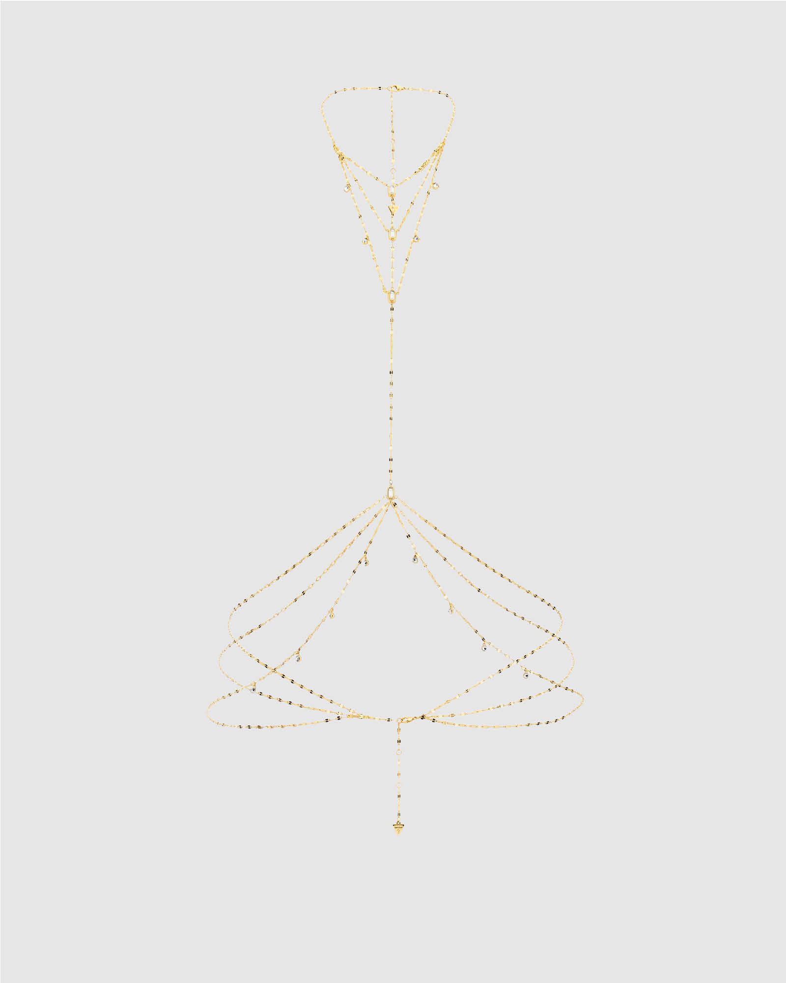 Gold-Tone Hashtag Guess Body Chain