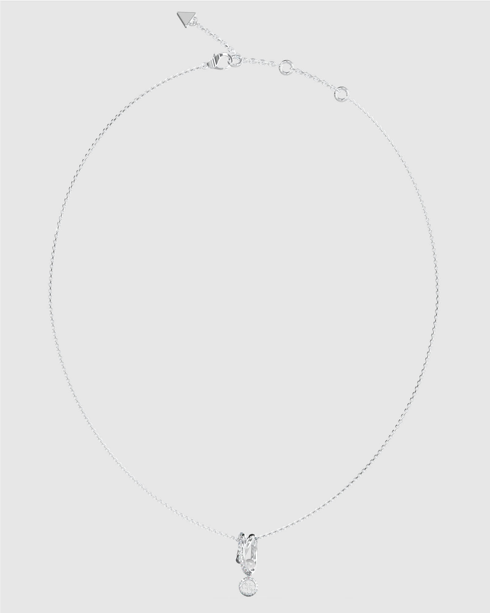 Silver-Tone Tiny Pearly Necklace