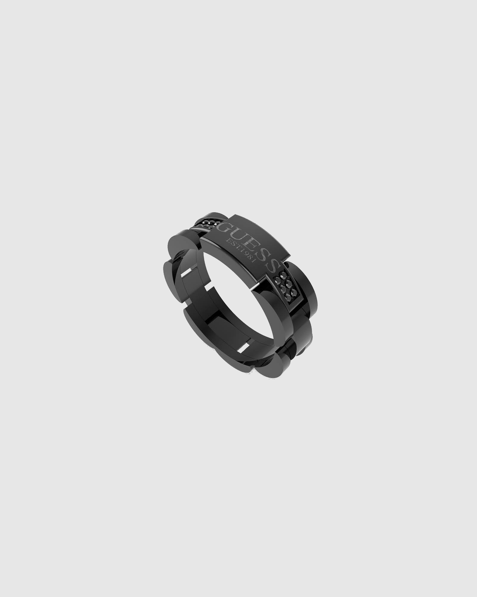 GUESS Frontier Gunmetal-Tone Ring