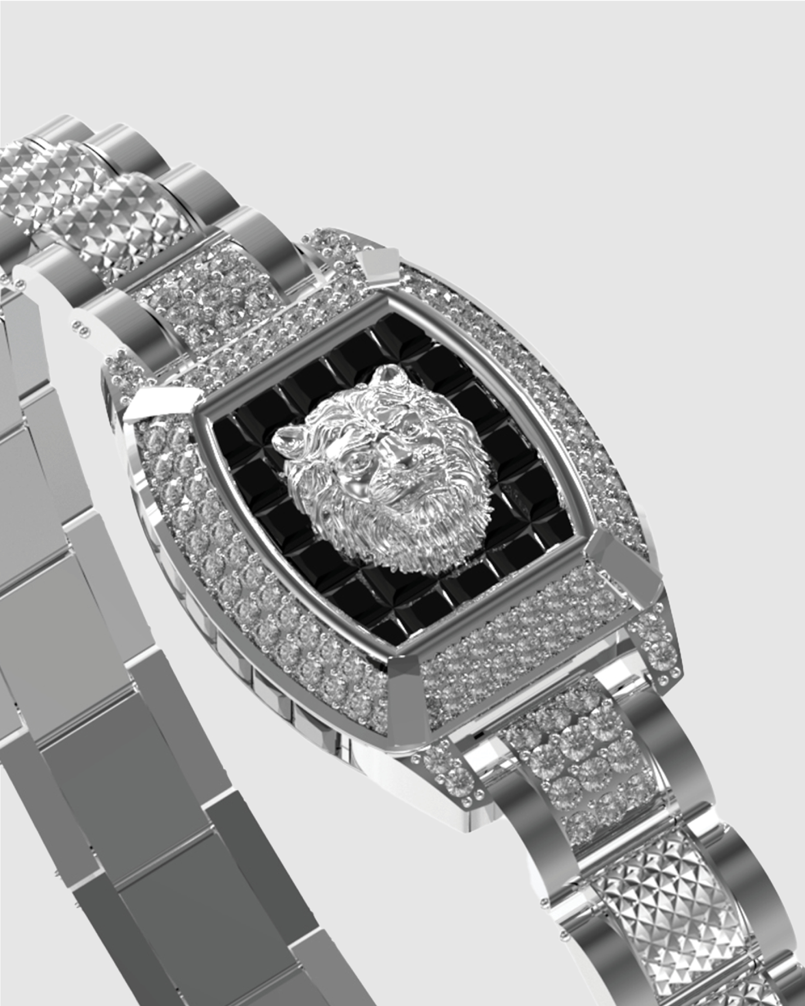 27mm Lion Pave Bracelet