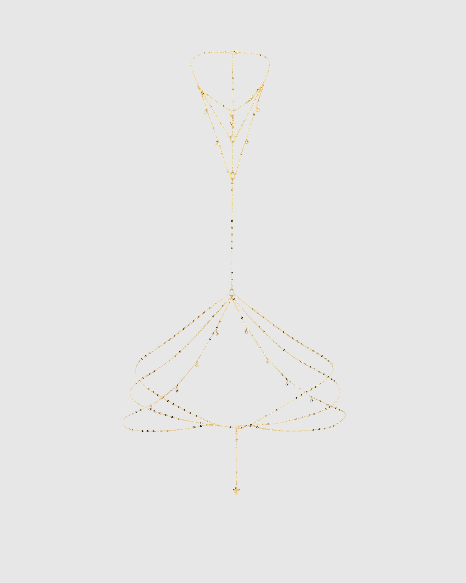 Gold-Tone Hashtag Guess Body Chain