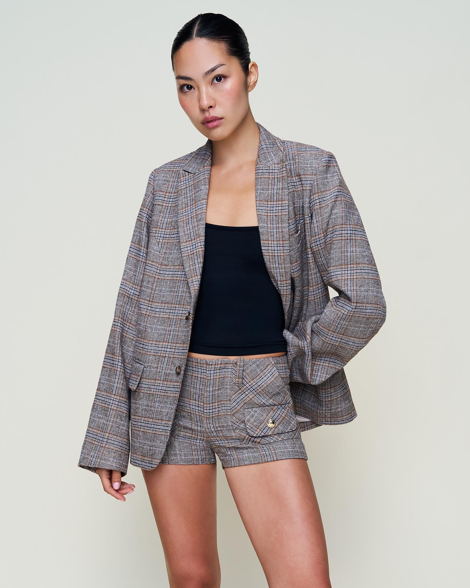 Patch Pocket Tartan Shorts