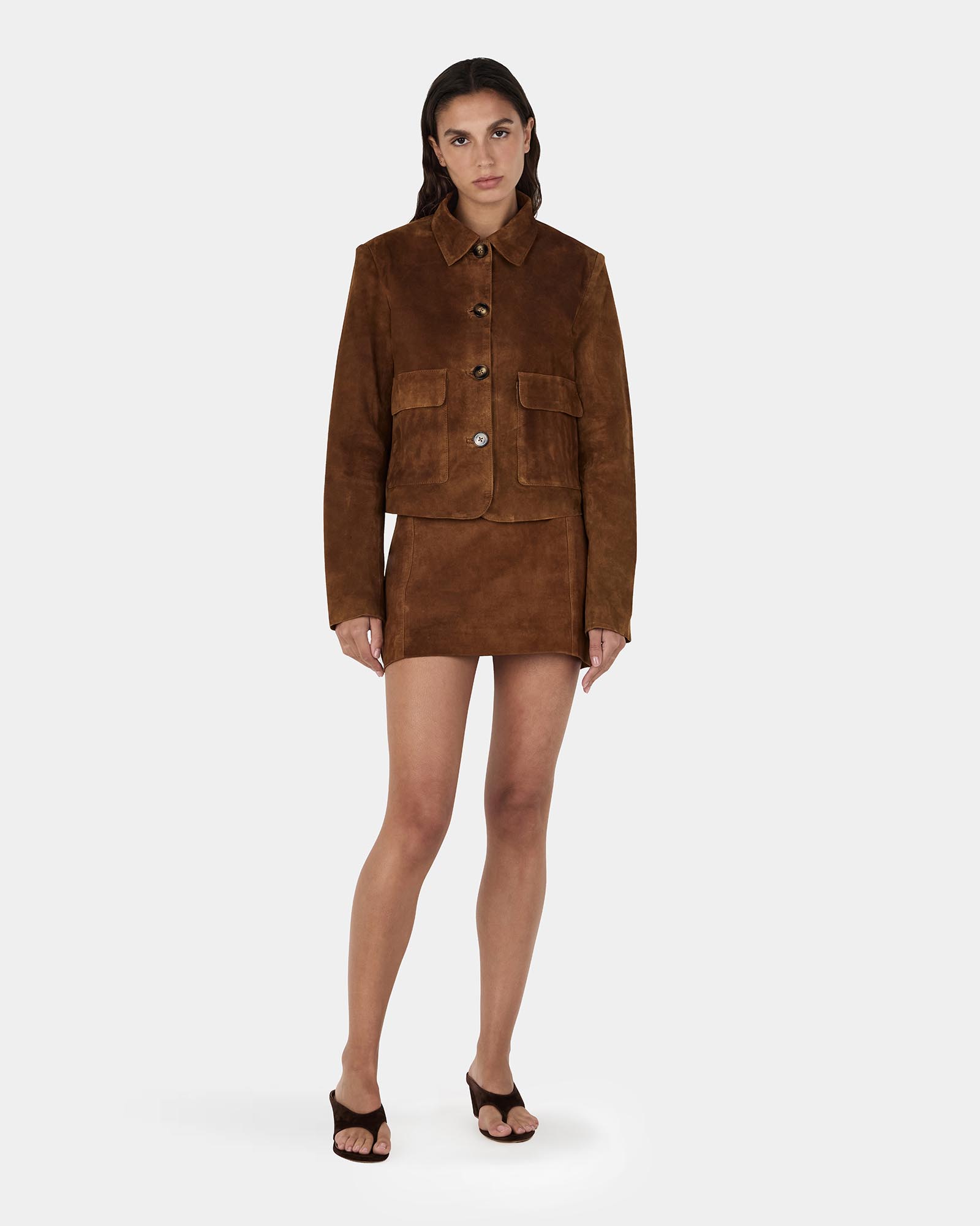 Tatum Mini Leather Skirt