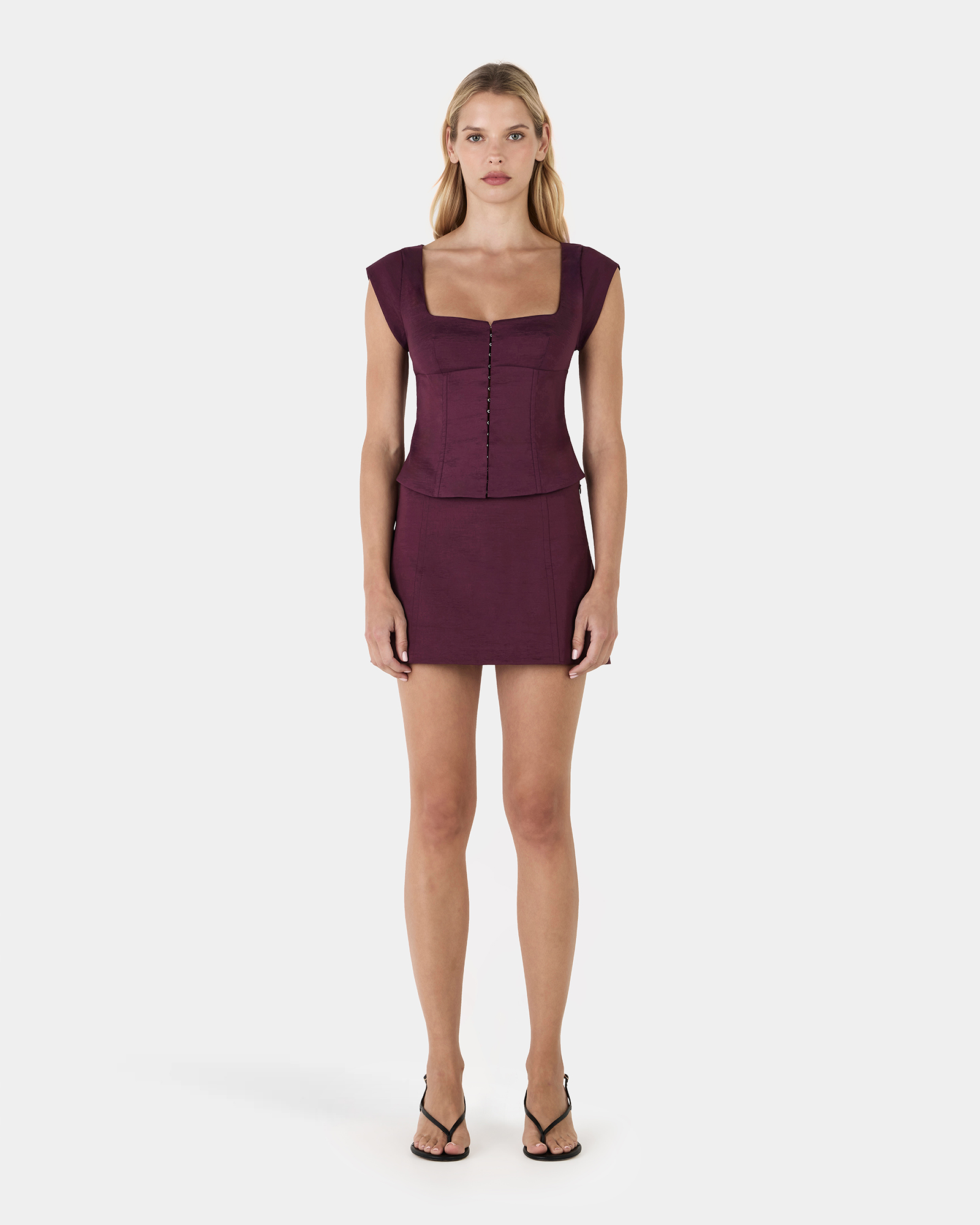 Monica Taffeta Corset Top