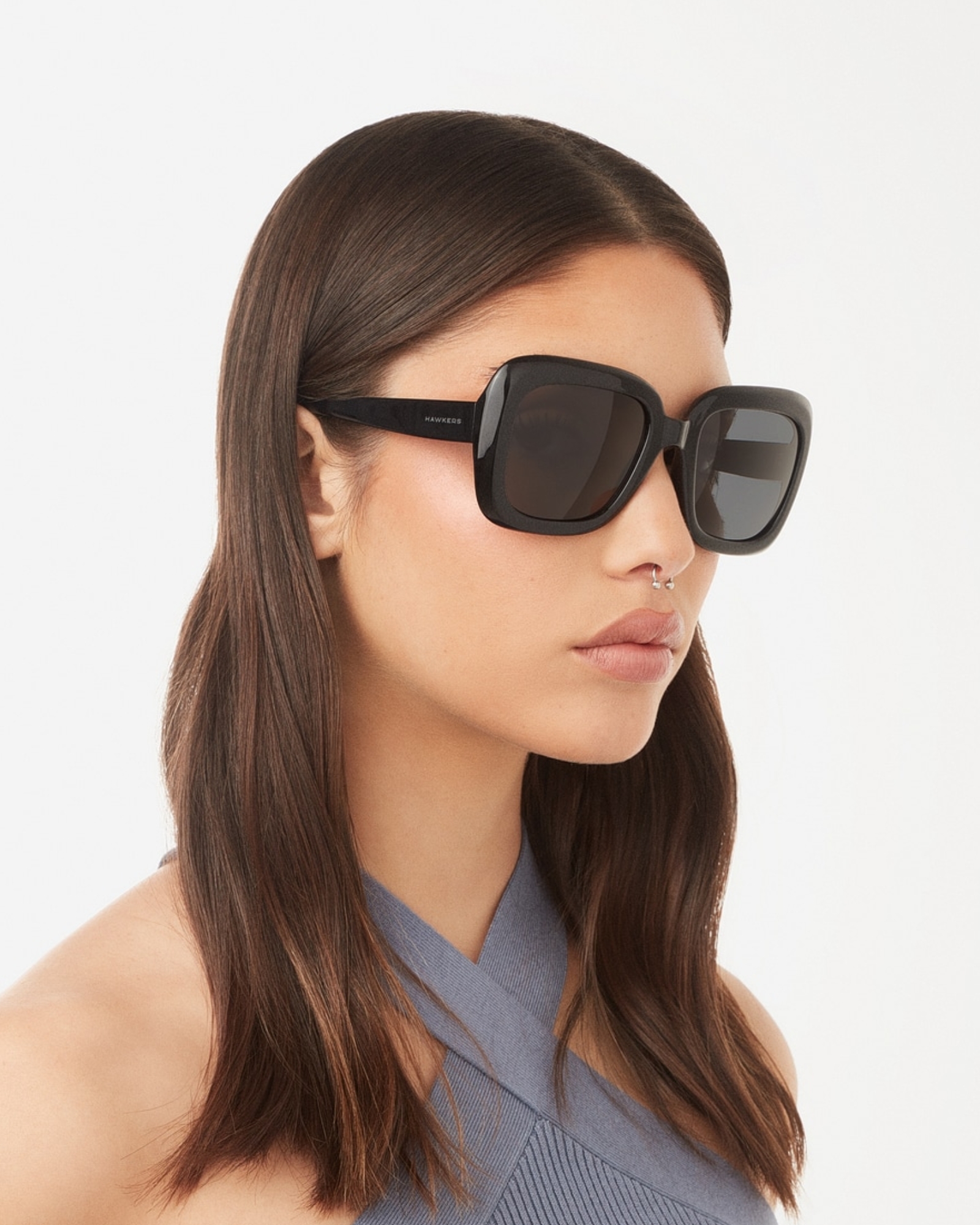 HAWKERS - Black BUTTERFLY Sunglasses for Men and Women UV400
