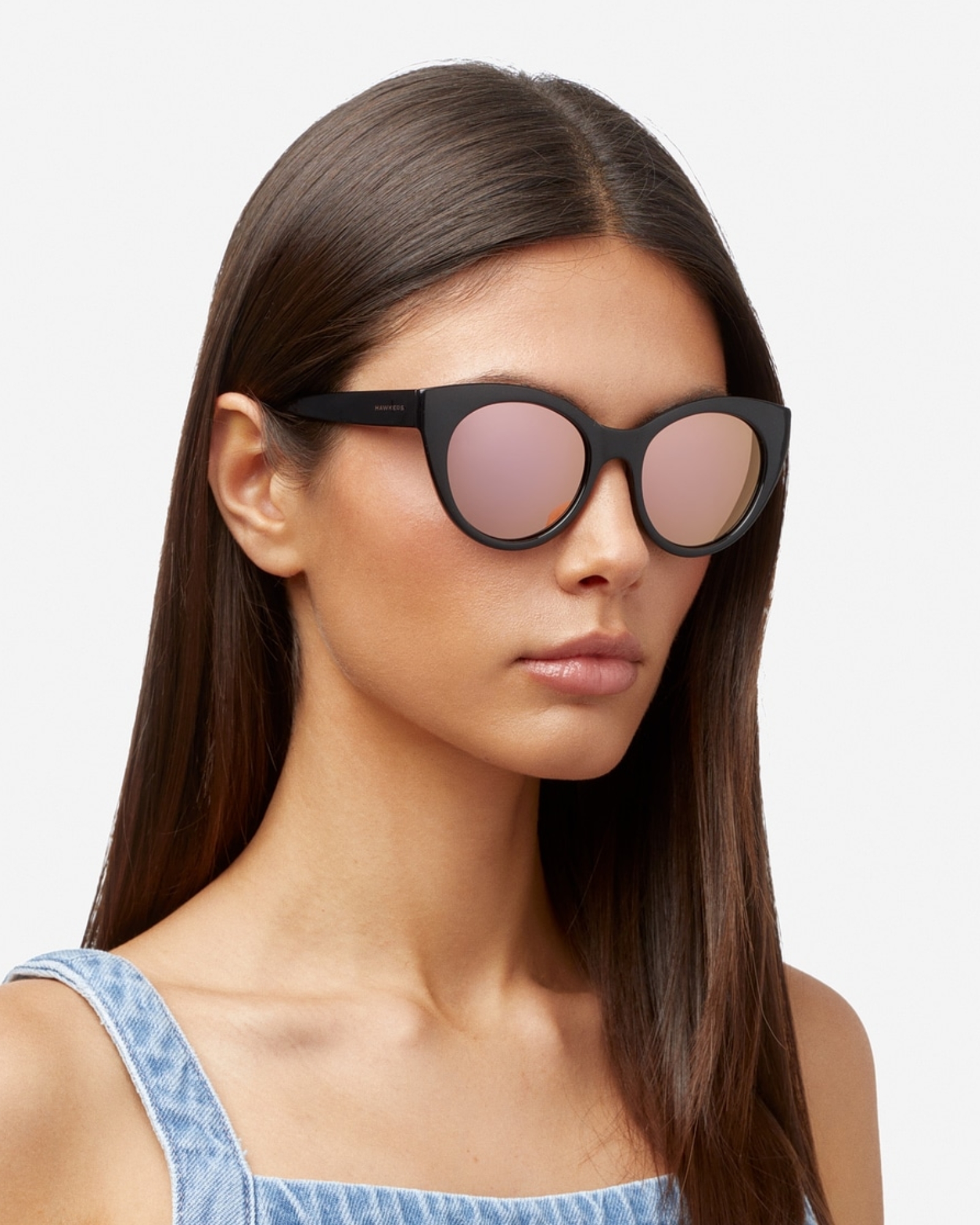 HAWKERS - Black Rose Gold DIVINE Sunglasses for Men and Women UV400