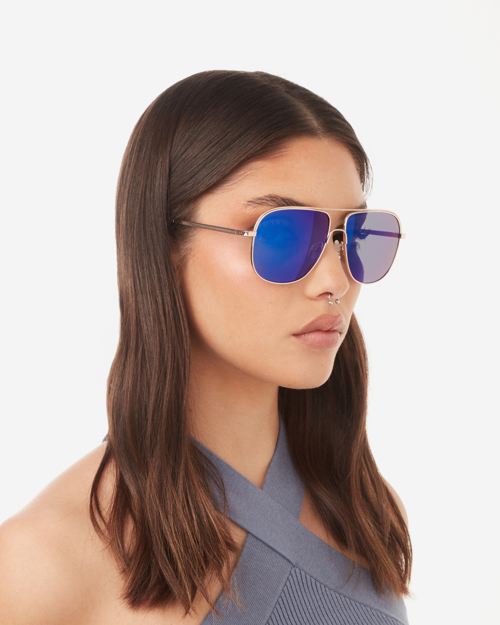 HAWKERS - Gold Sky TEARDROP Sunglasses for Men and Women UV400